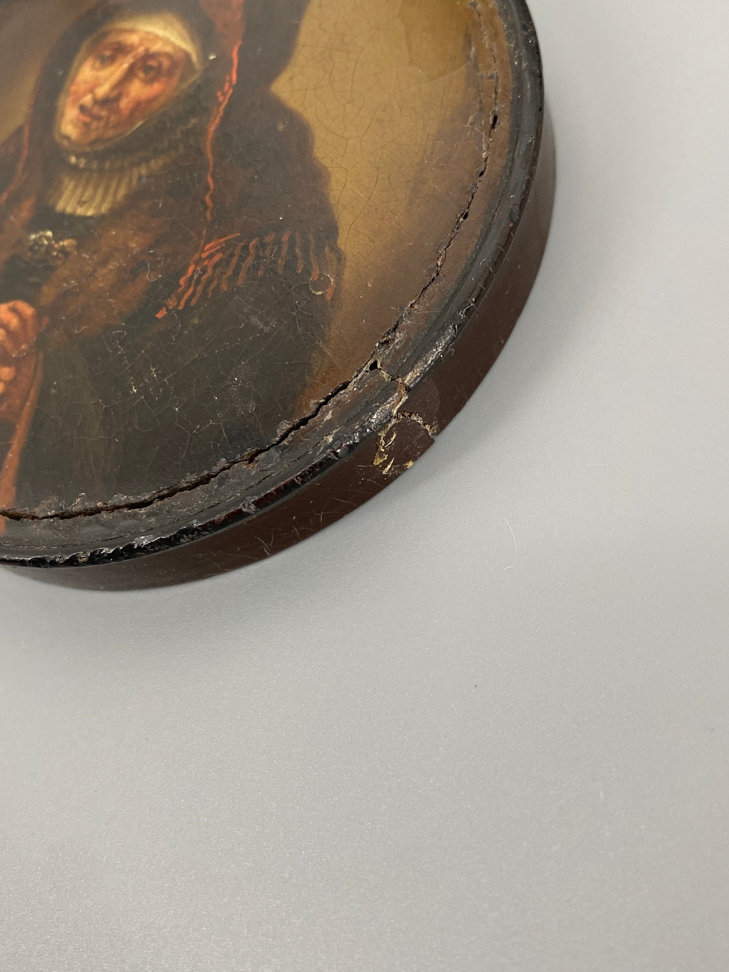 Konvolut aus handbemalten Holzdöschen, 19-20. Jh.