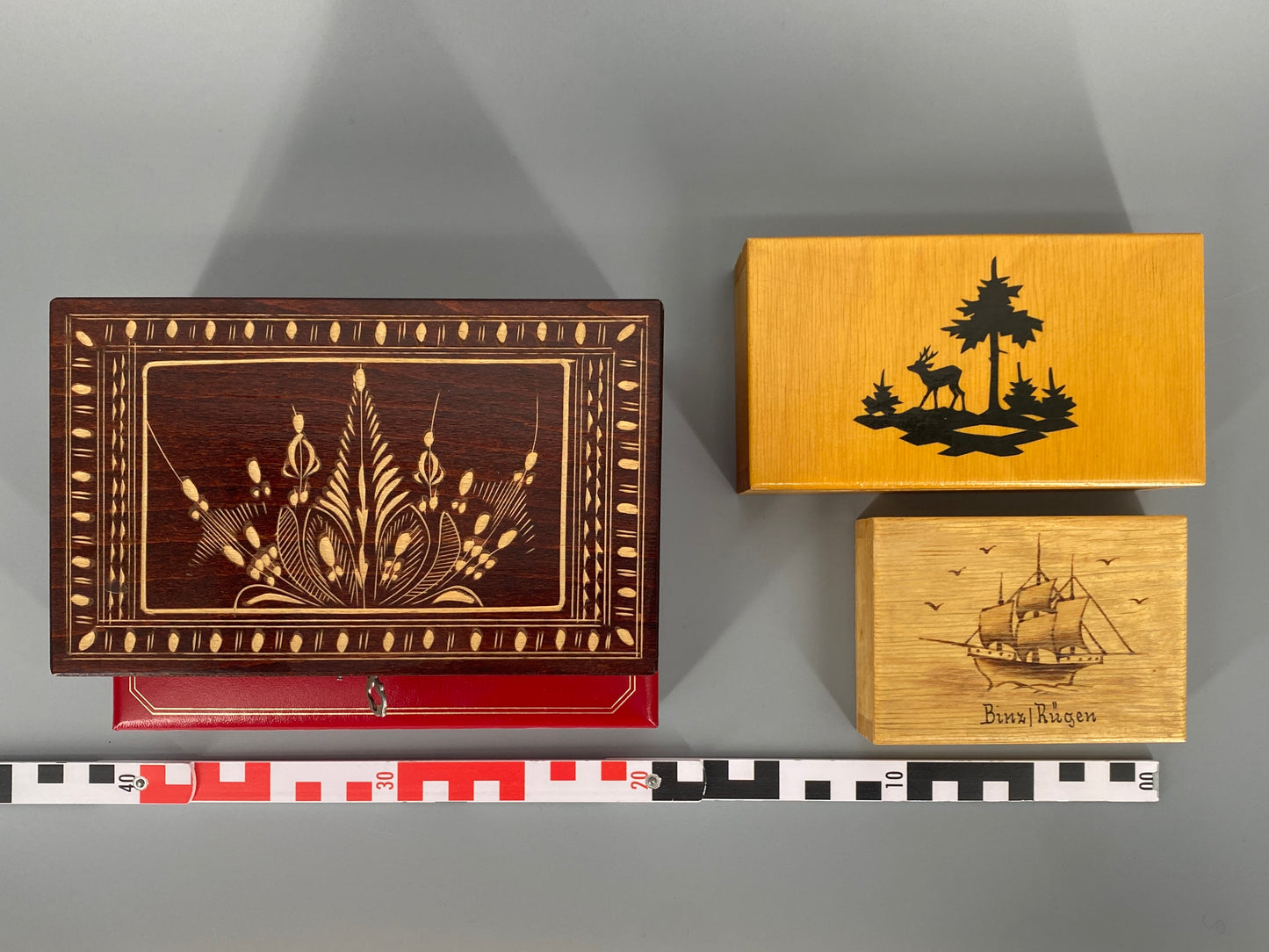 Konvolut aus 4 Vintage Schmuckschatullen