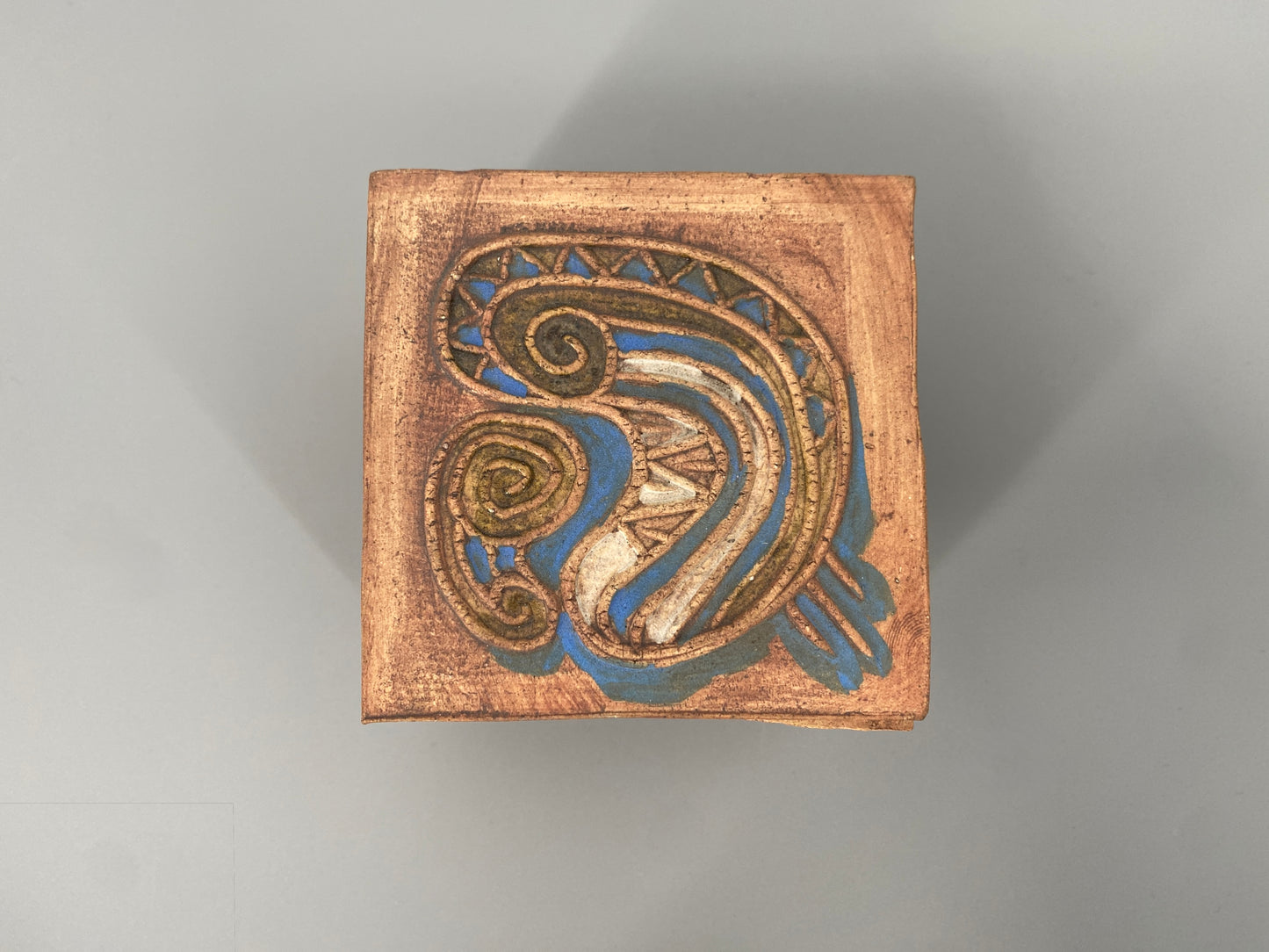 Handgefertigte Tondose, 1997