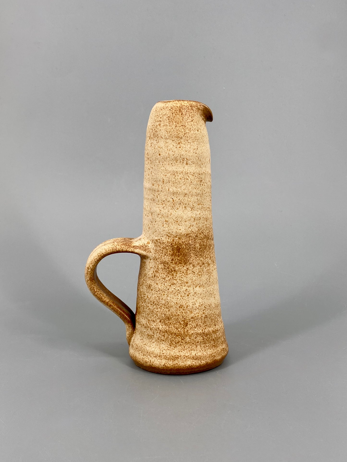 handgefertigte Steinzeug-Vase, spätes 20. Jh.