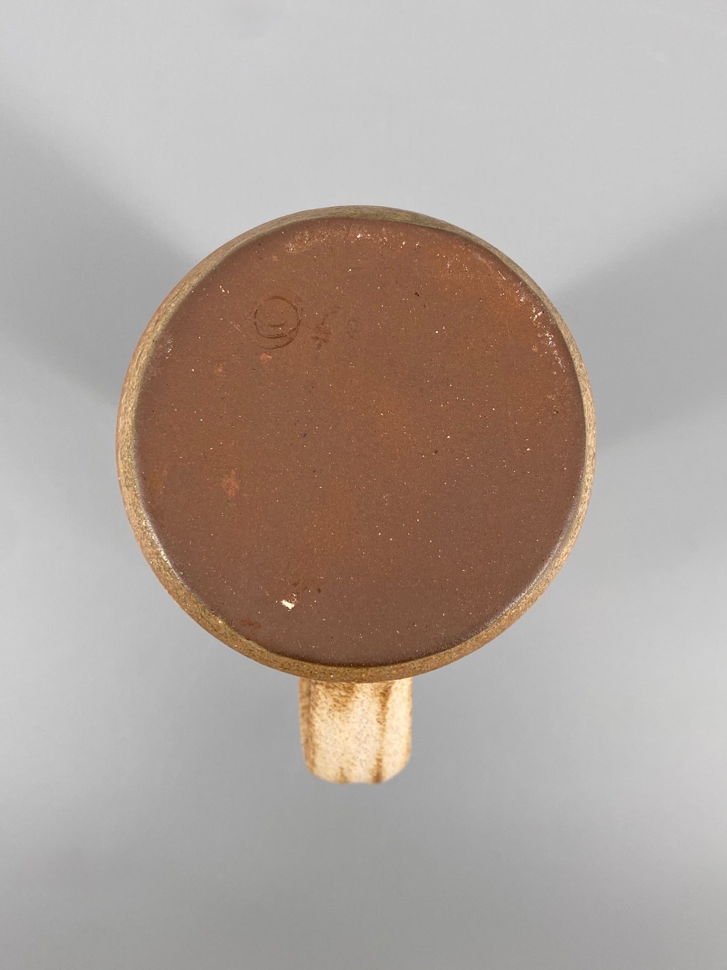 handgefertigte Steinzeug-Vase, spätes 20. Jh.