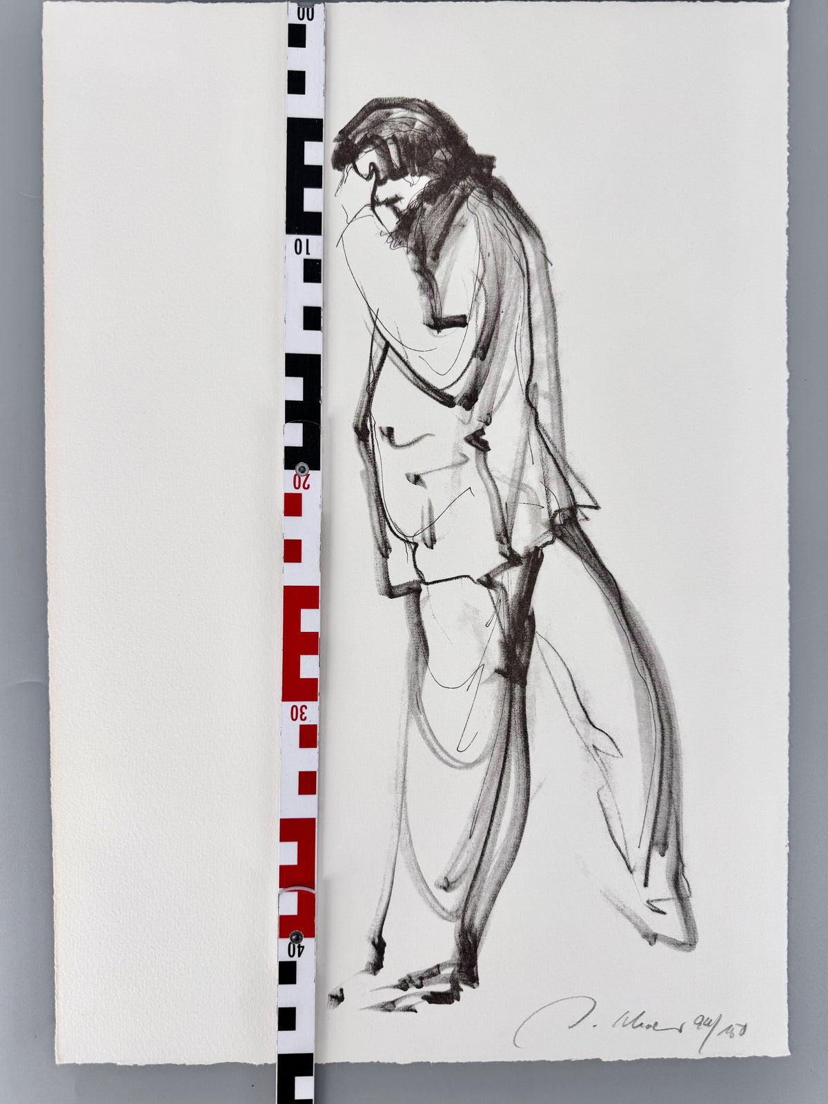 3x Grafik, Ingrid Schaar. Künstler-Darstellungen