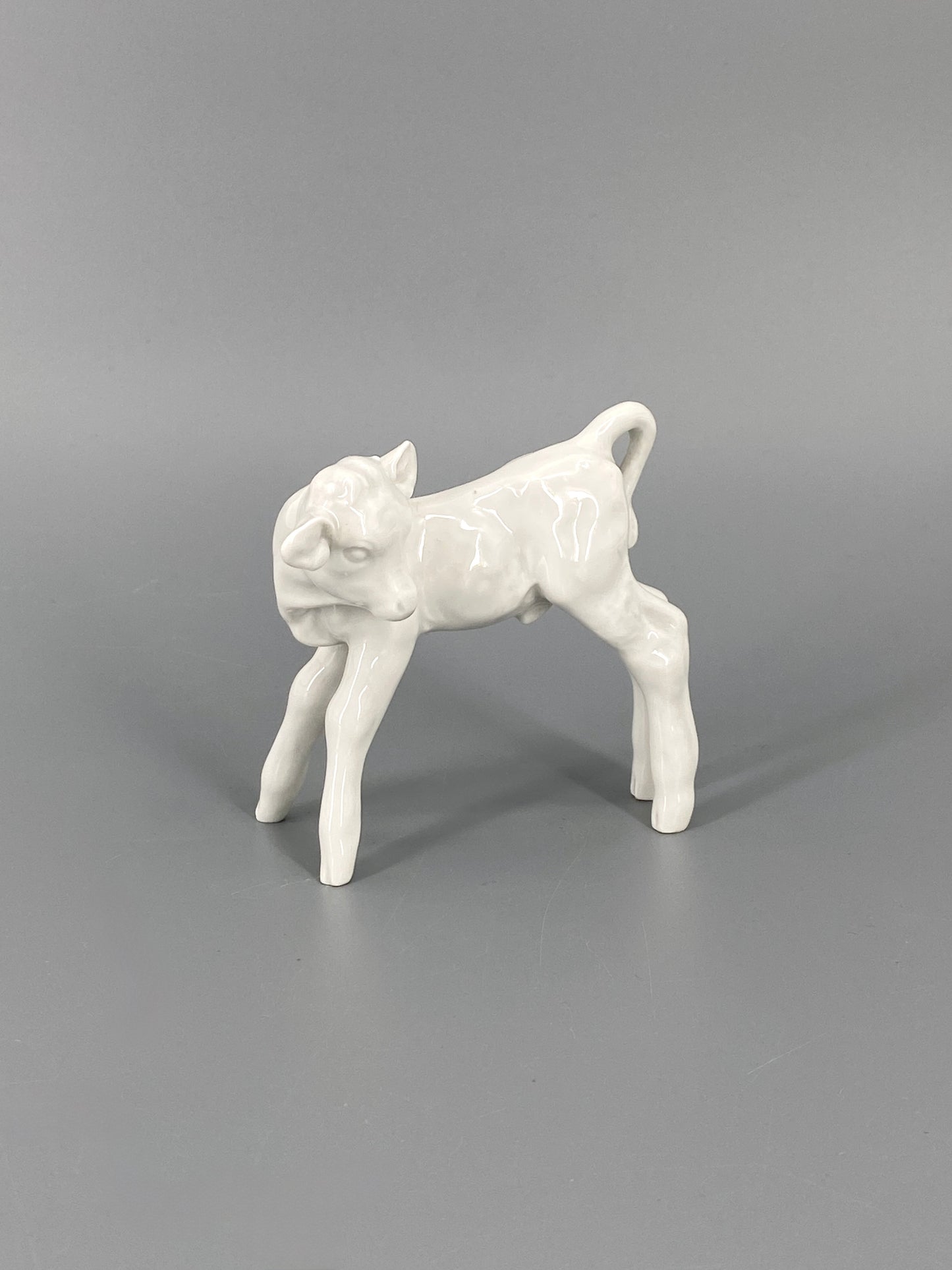 Porzellanfigur "Kalb" von Meissen, Entwurf von Willi Münch-Khe 1934