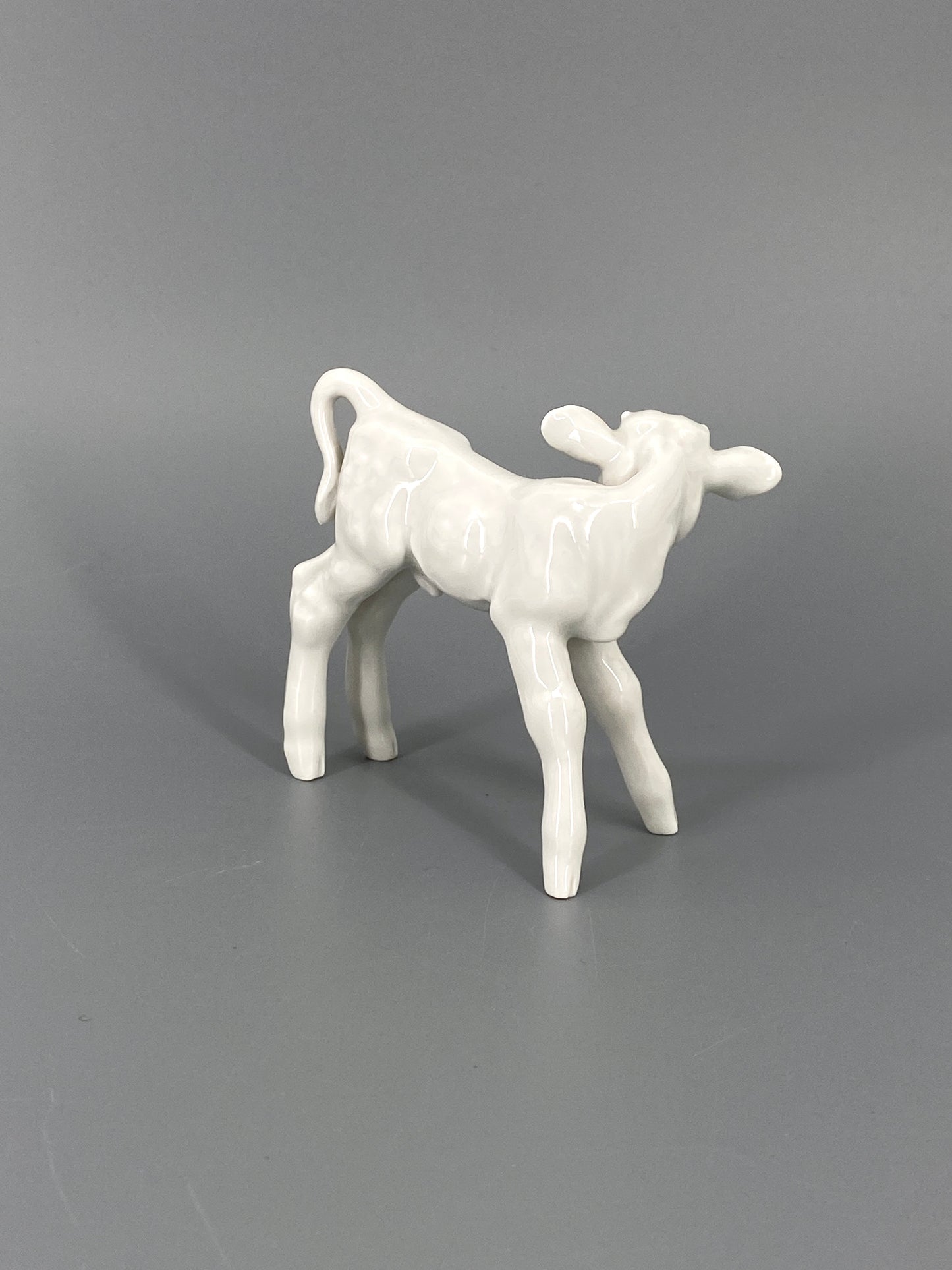 Porzellanfigur "Kalb" von Meissen, Entwurf von Willi Münch-Khe 1934