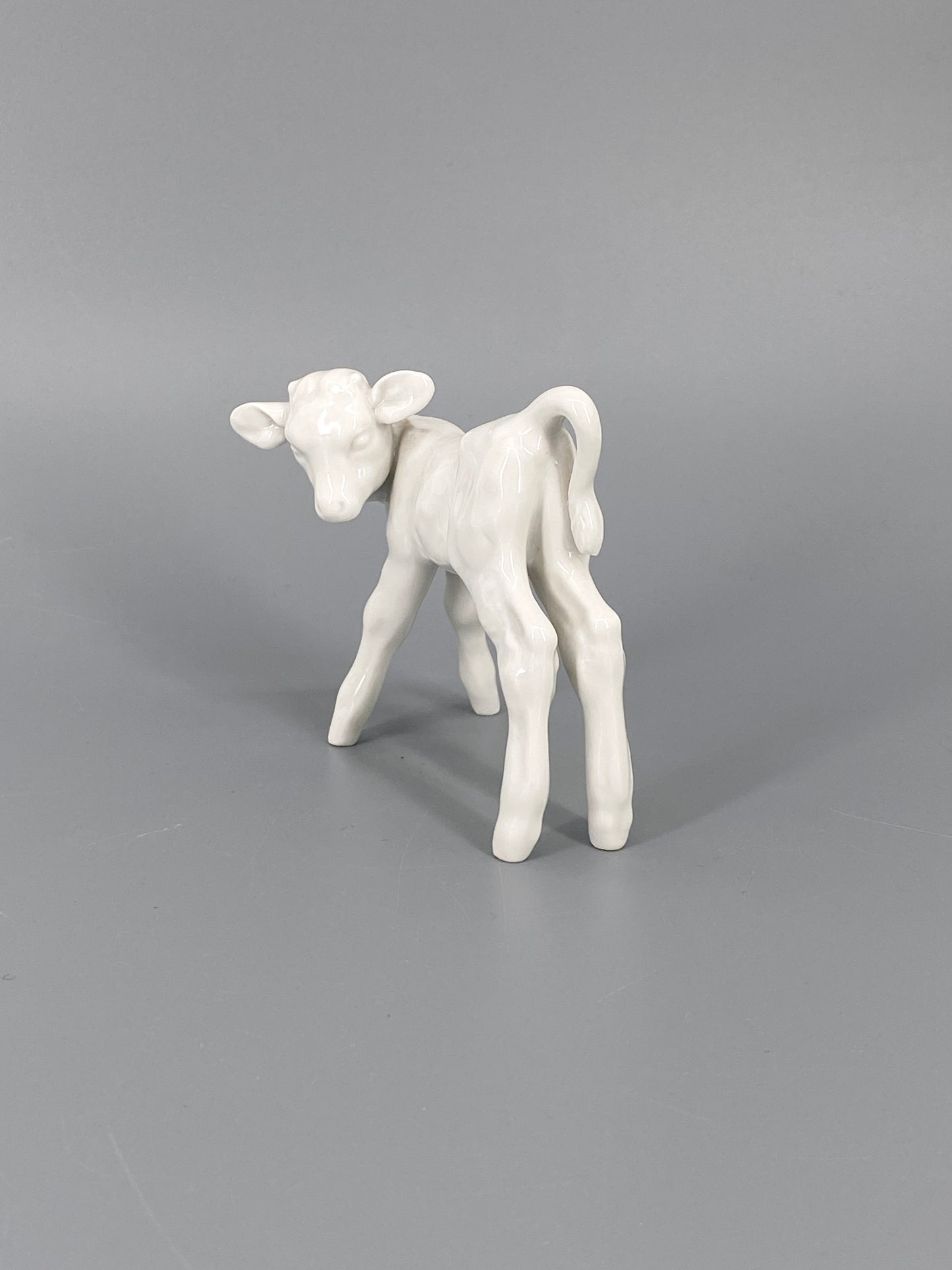 Porzellanfigur "Kalb" von Meissen, Entwurf von Willi Münch-Khe 1934