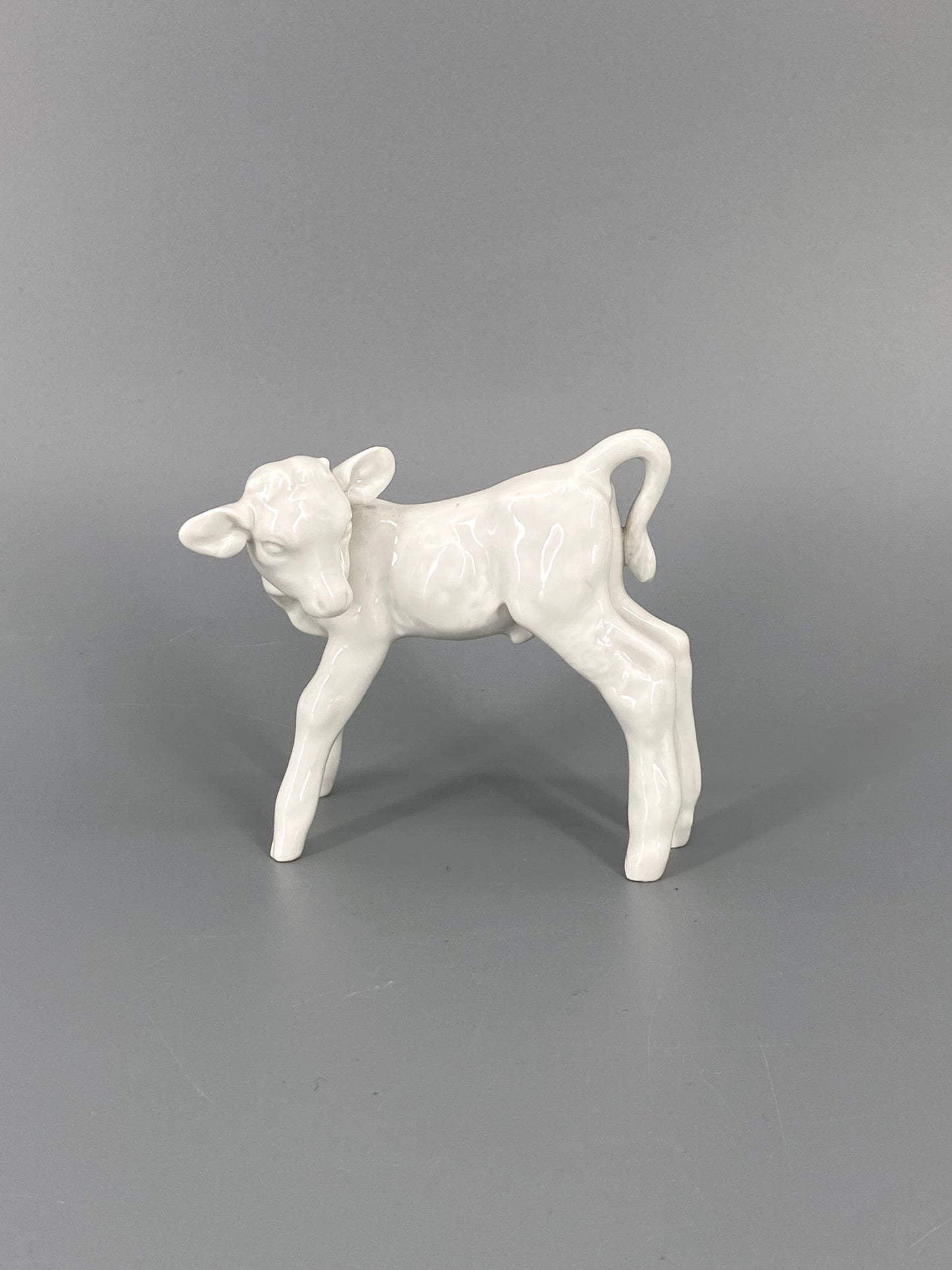 Porzellanfigur "Kalb" von Meissen, Entwurf von Willi Münch-Khe 1934