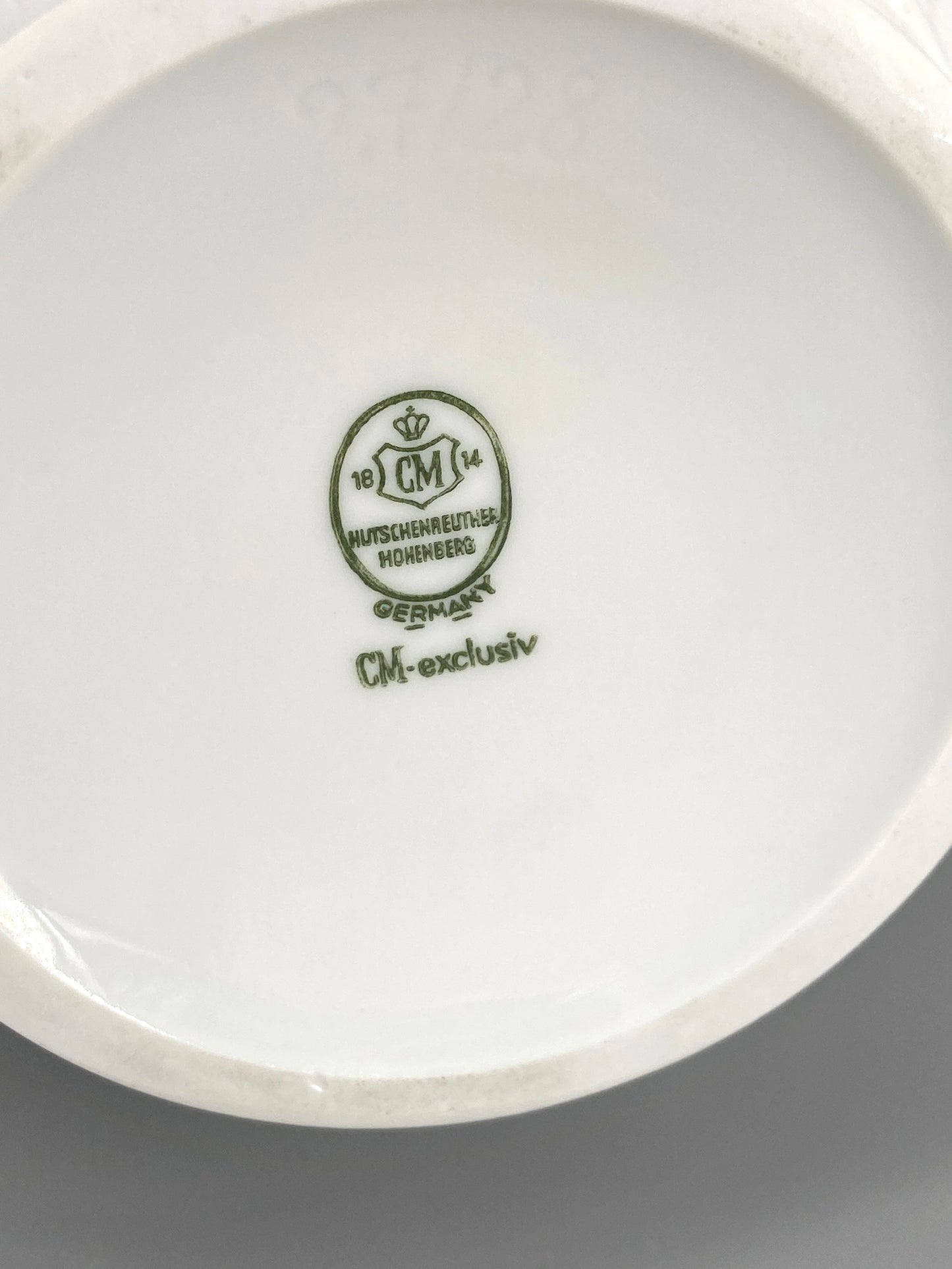 Blattrelief Vase aus Biskuitporzellan von Hutschenreuther, Deutschland, 60er