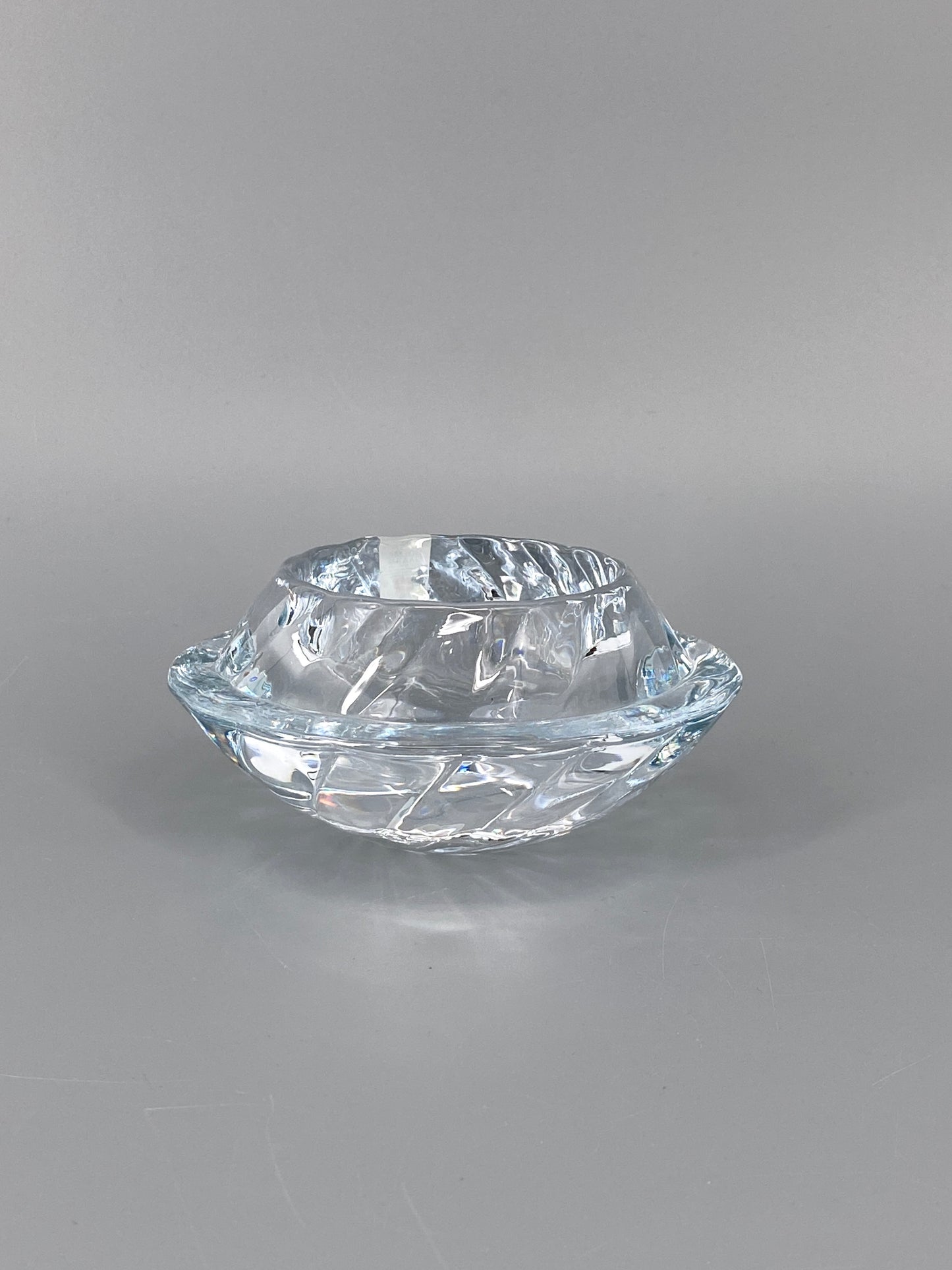 Mid Century Kerzenhalter aus Glas von Holmegaard Royal Copenhagen, Dänemark, 1960er