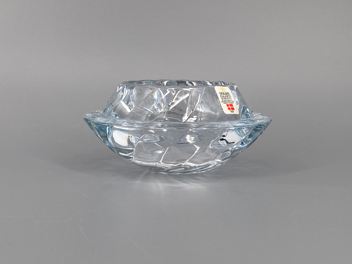 Mid Century Kerzenhalter aus Glas von Holmegaard Royal Copenhagen, Dänemark, 1960er