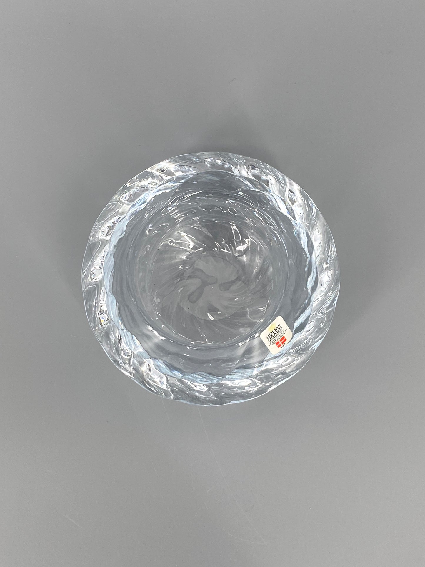 Mid Century Kerzenhalter aus Glas von Holmegaard Royal Copenhagen, Dänemark, 1960er