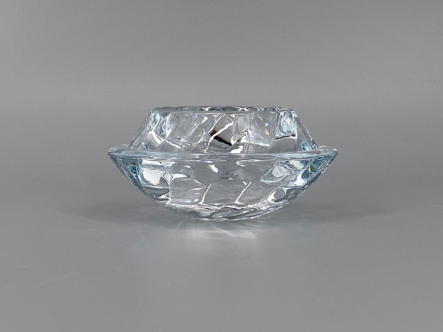 Mid Century Kerzenhalter aus Glas von Holmegaard Royal Copenhagen, Dänemark, 1960er