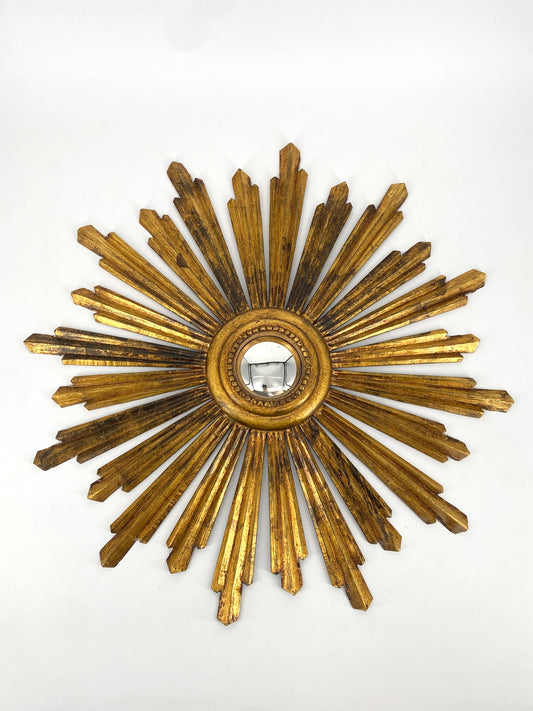 Wandspiegel in Sonnenform, 69 cm