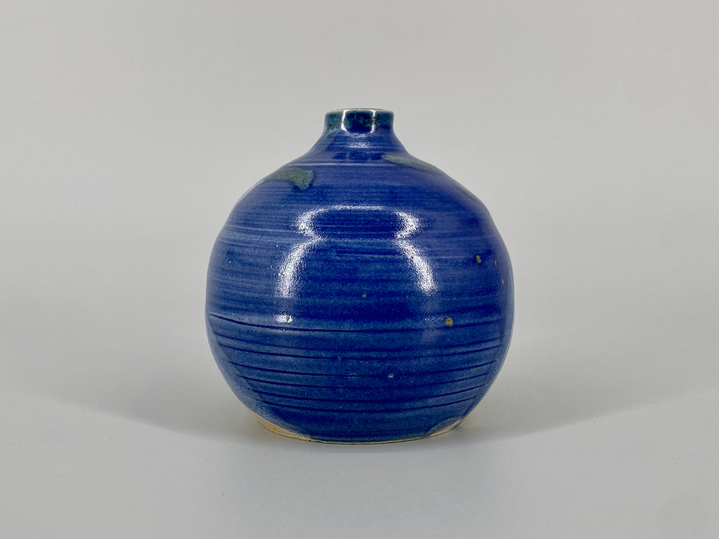 kleine Studiokeramik-Vase im Raku-Stil, Deutschland, 1970er
