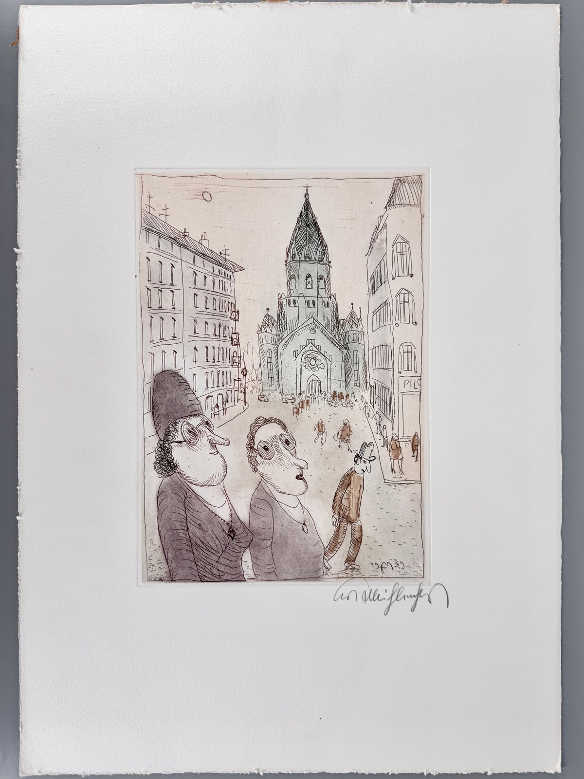 Kurt Mühlenhaupt - Heimstraße und Passionskirche, Edition Griffelkunst