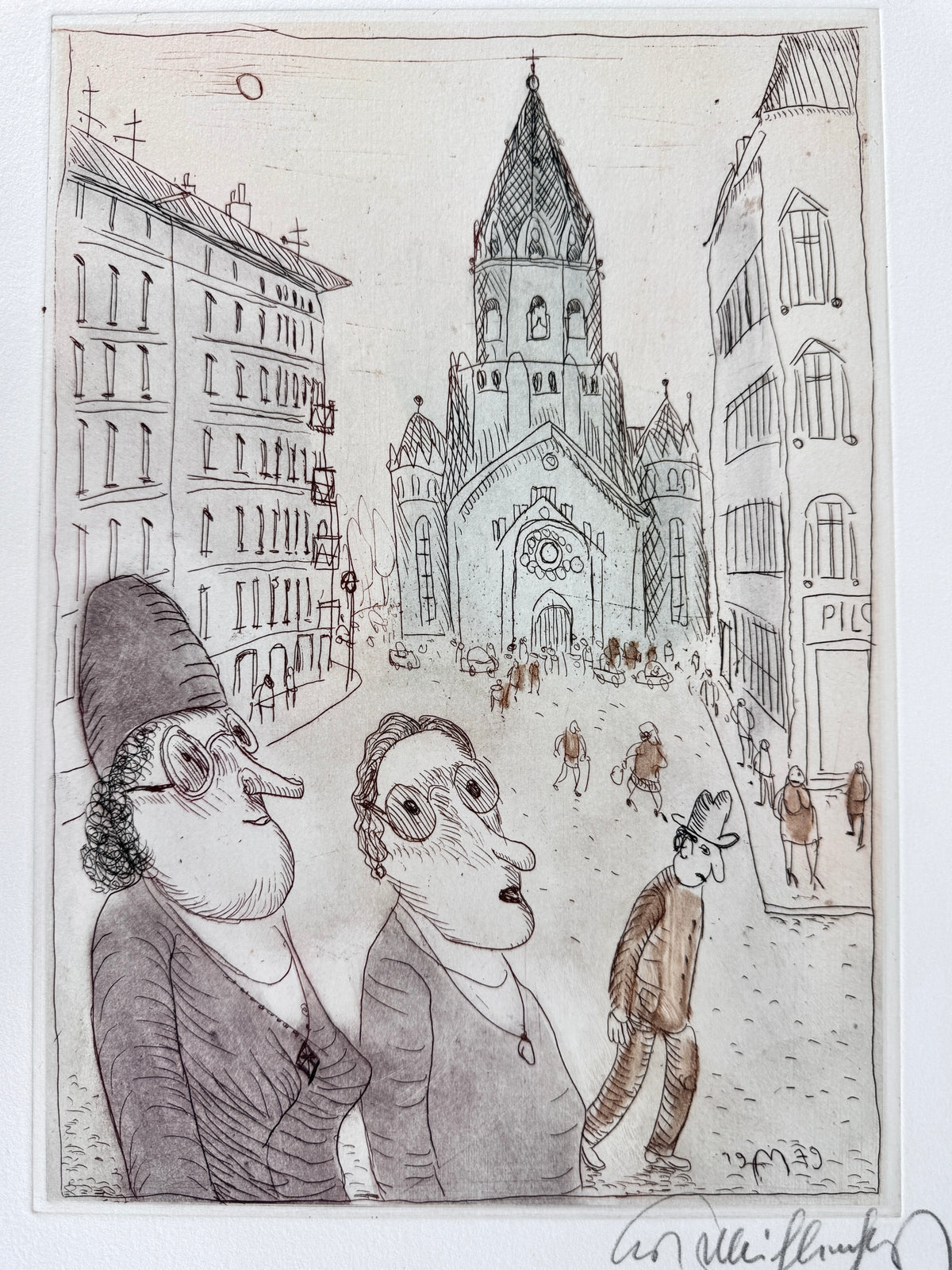 Kurt Mühlenhaupt - Heimstraße und Passionskirche, Edition Griffelkunst