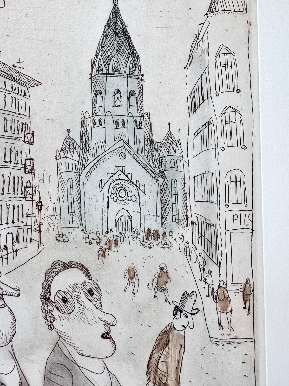 Kurt Mühlenhaupt - Heimstraße und Passionskirche, Edition Griffelkunst