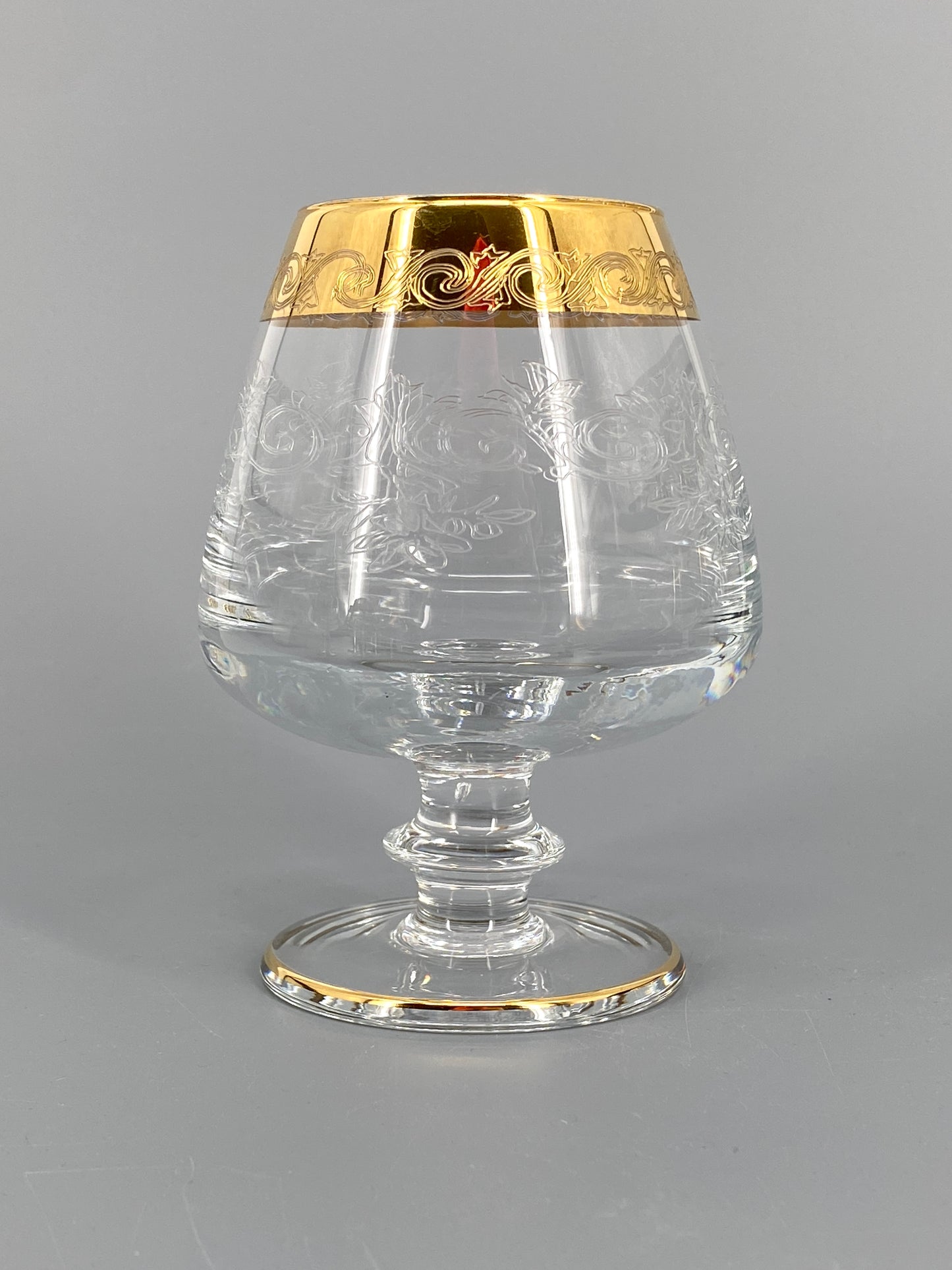 Vintage Murano Medici Trinkgläser mit Goldrand aus Italien, 11 Stk.