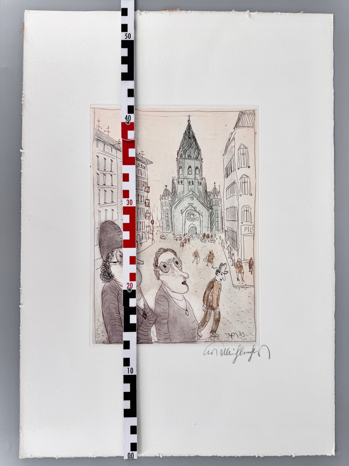 Kurt Mühlenhaupt - Heimstraße und Passionskirche, Edition Griffelkunst