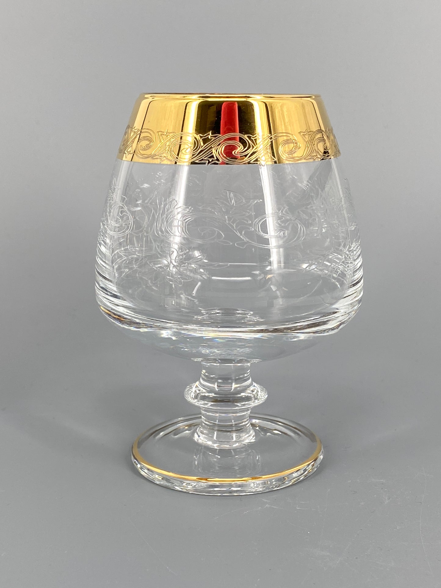 Vintage Murano Medici Trinkgläser mit Goldrand aus Italien, 11 Stk.