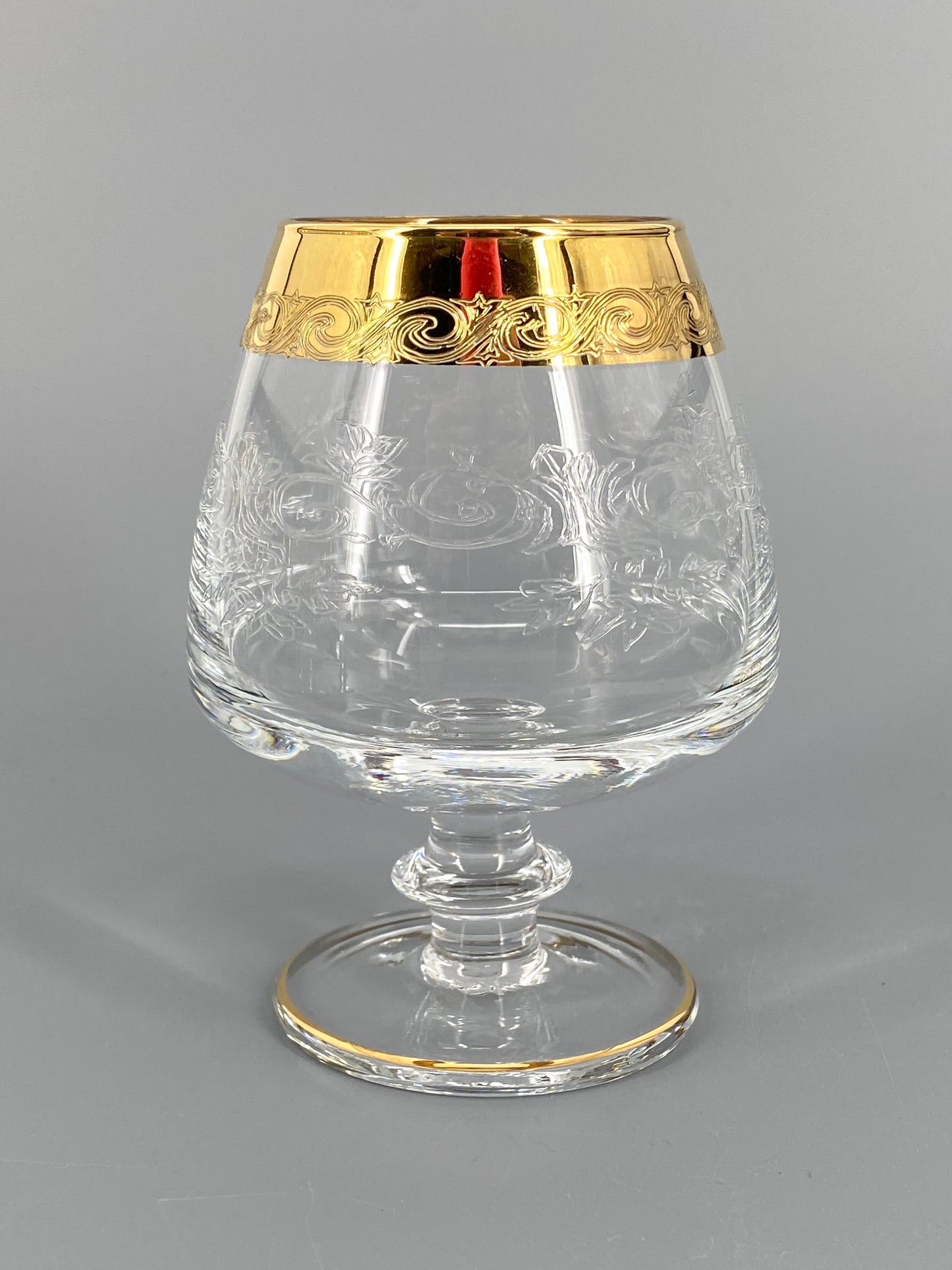 Vintage Murano Medici Trinkgläser mit Goldrand aus Italien, 11 Stk.