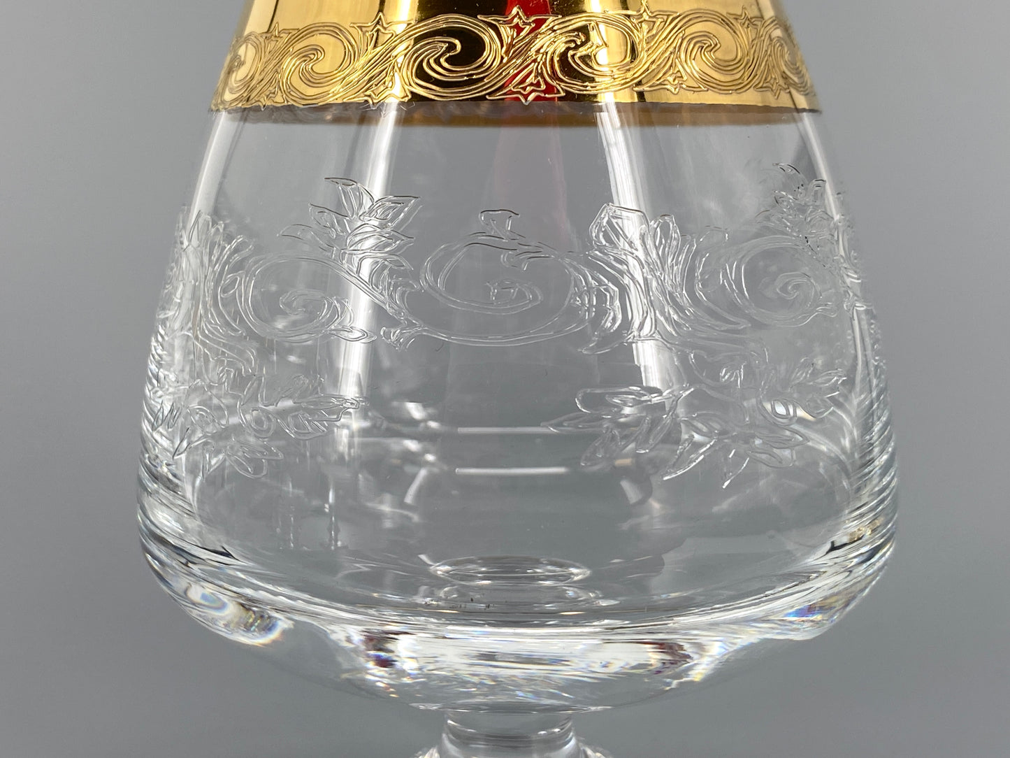 Vintage Murano Medici Trinkgläser mit Goldrand aus Italien, 11 Stk.