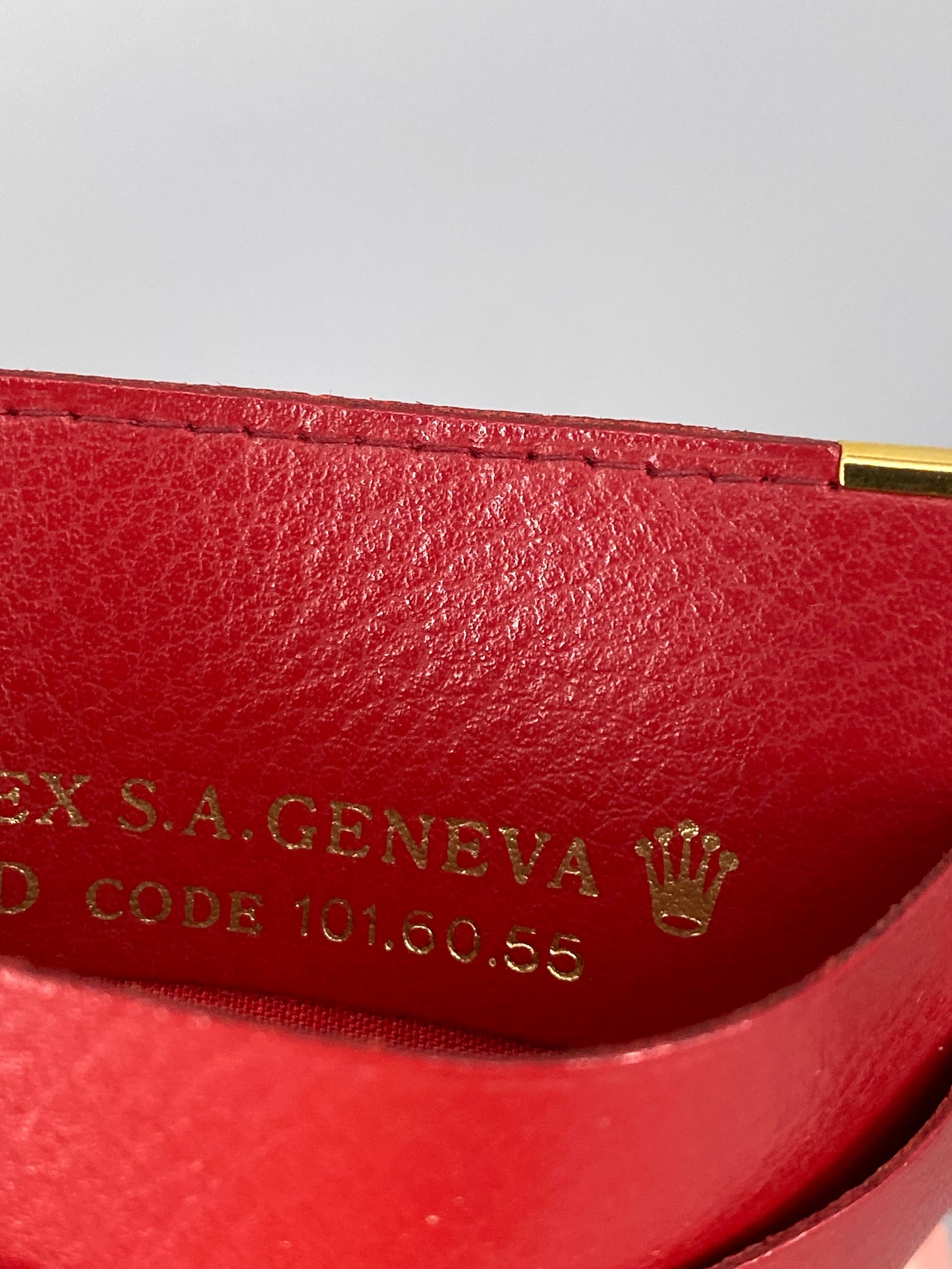 Kartenetui 101.60.55 in Rot von Rolex, Schweiz, 80er