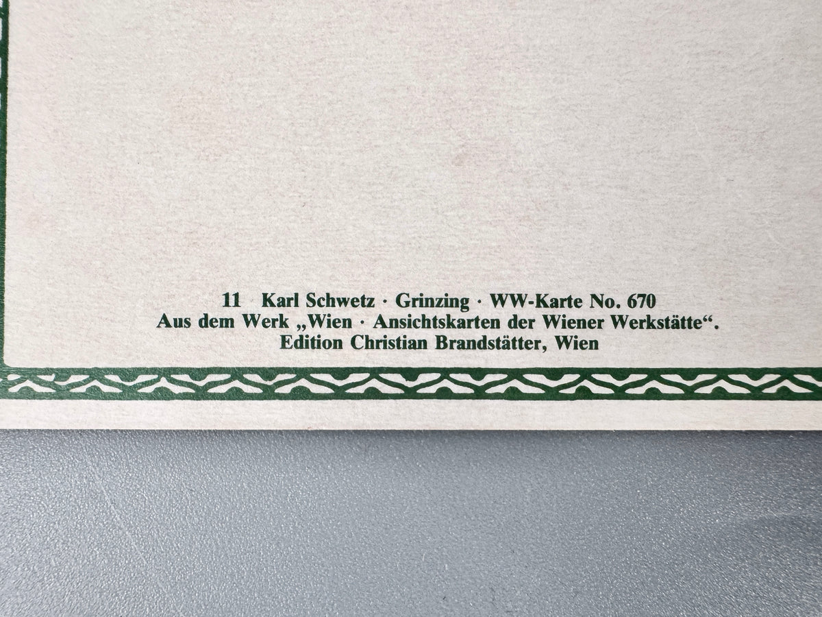 Wien-Grinzing. Edition Brandstätter, der Wiener Werkstätten