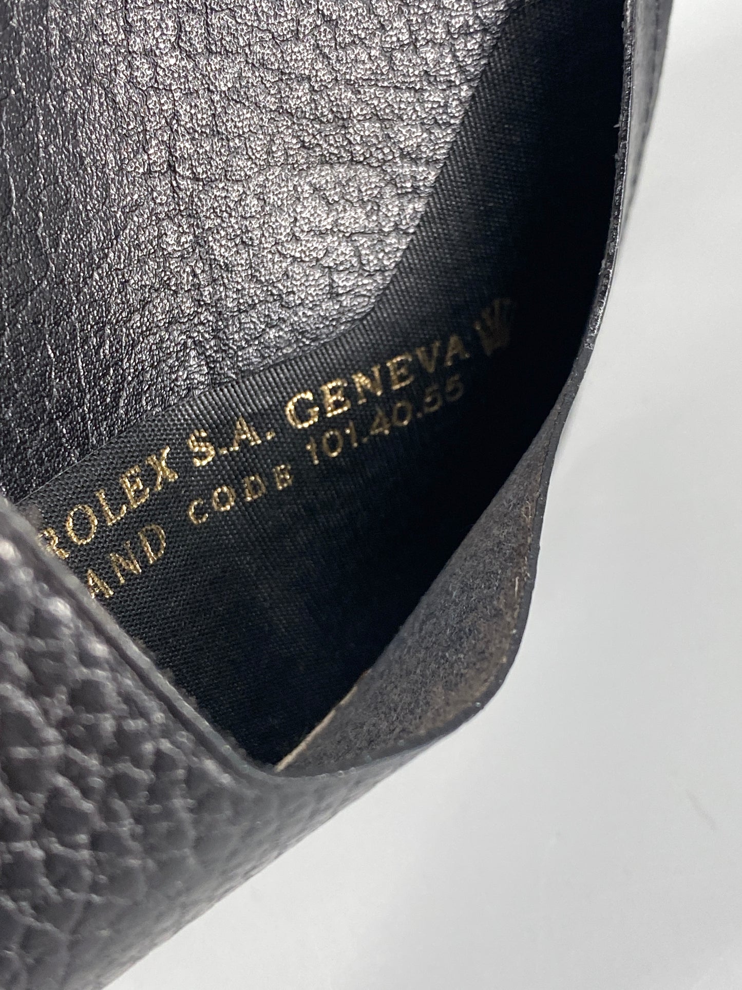 Kartenetui 101.40.55 in Schwarz von Rolex, Schweiz, 80er