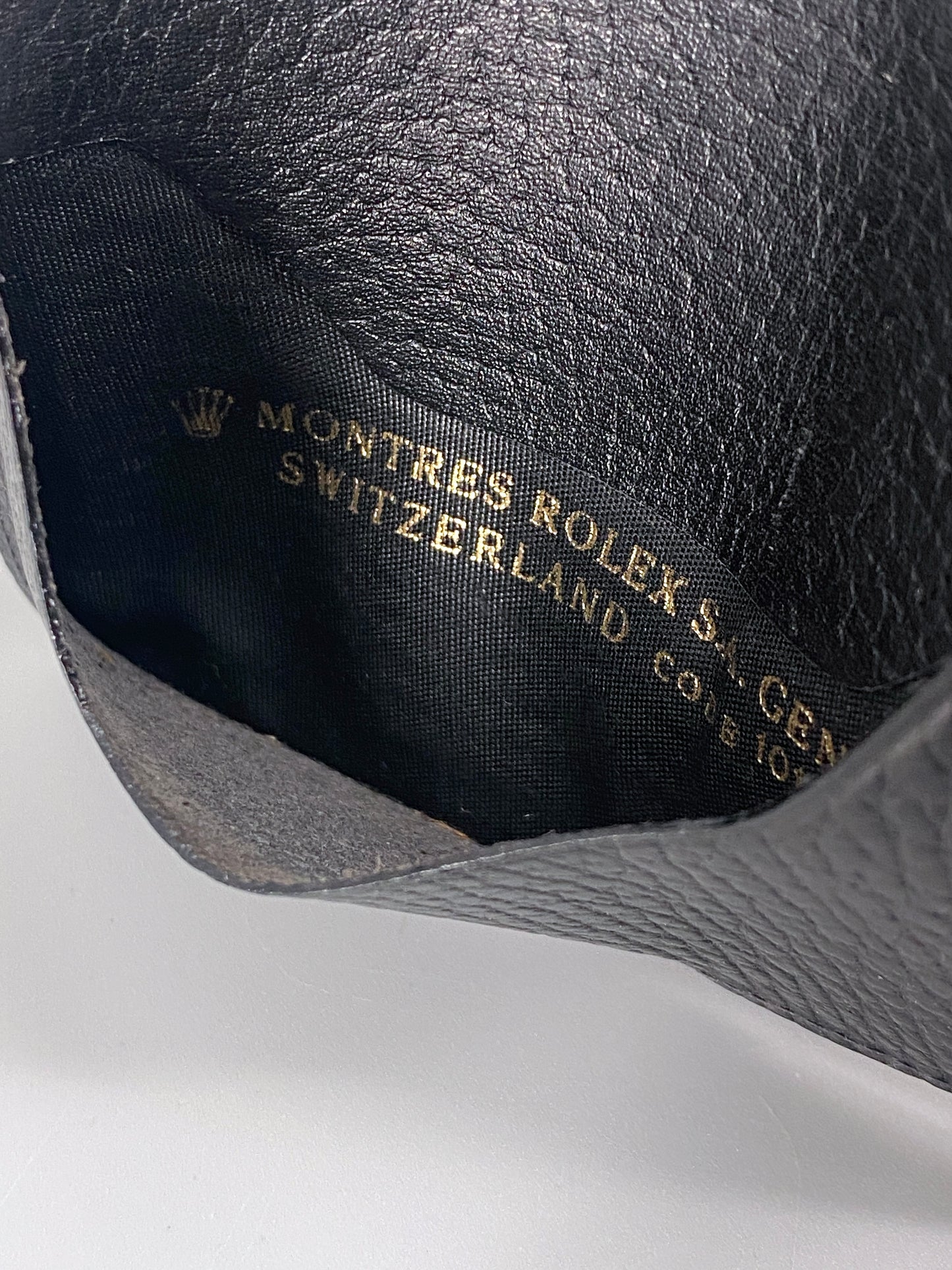 Kartenetui 101.40.55 in Schwarz von Rolex, Schweiz, 80er