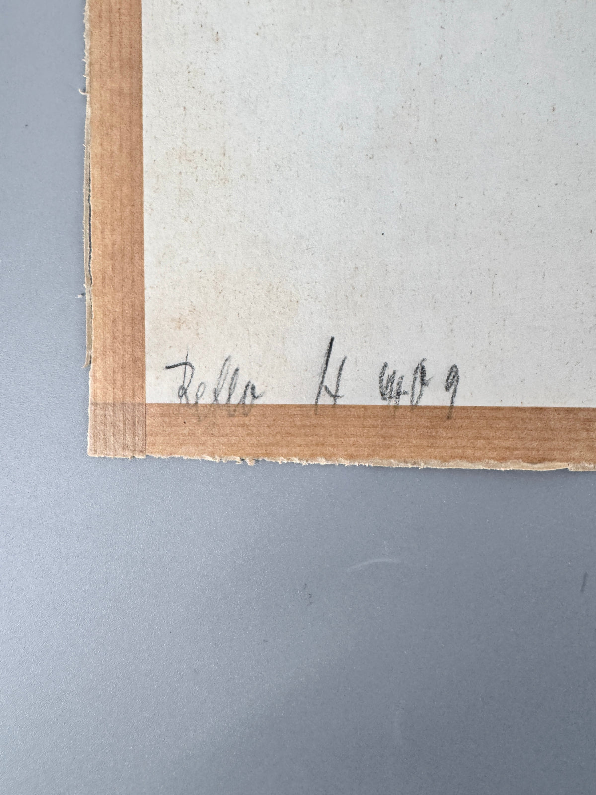 Die Küste Haffkrugs. Aquarell und Wachsmalstift, Datiert 70