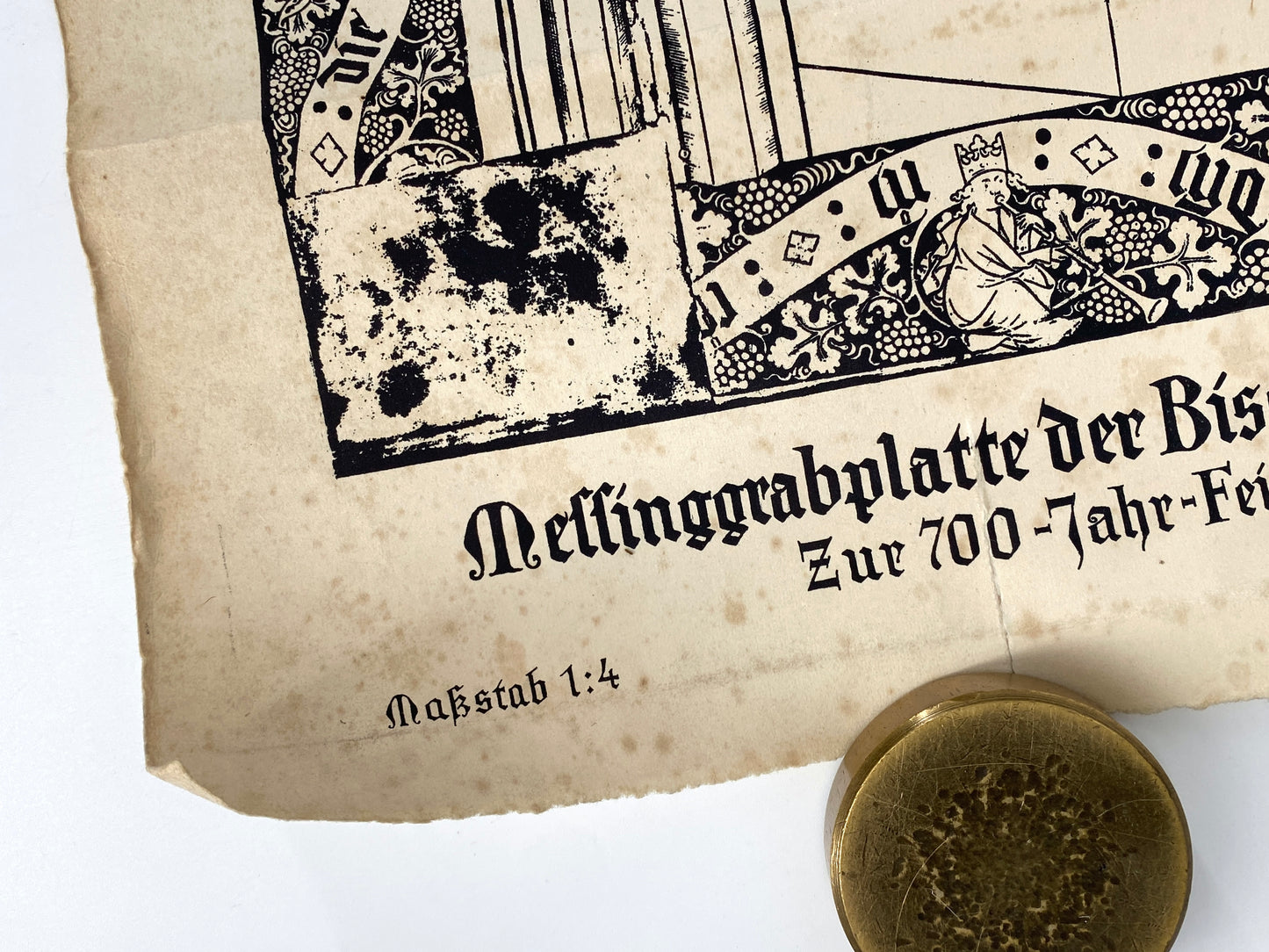 Plakat "Doppelgrabplatte der Bischöfe von Bülow", 1929