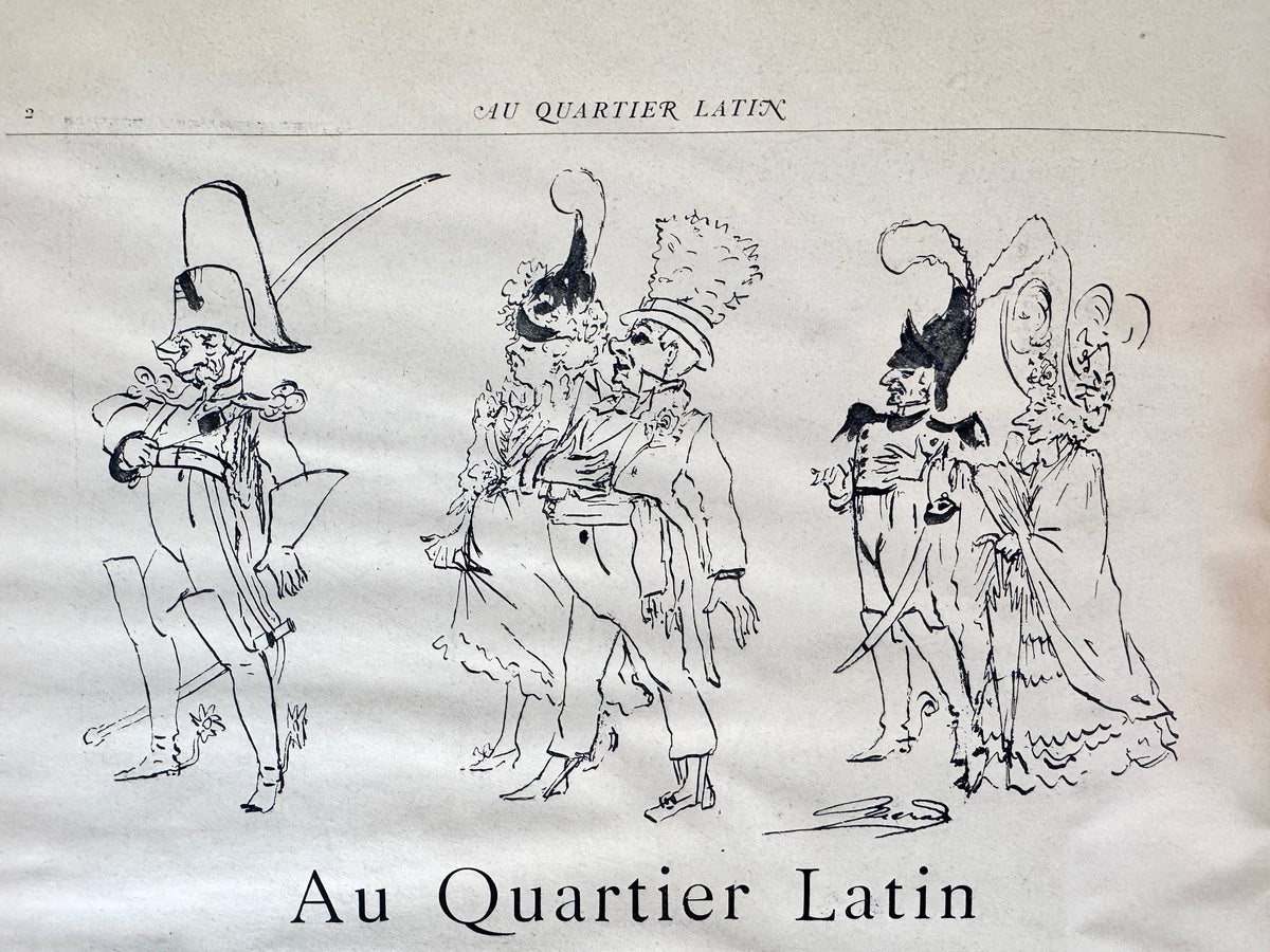 Au Quartier Latin. Magazin von 1884, Mit Cover-Litographie