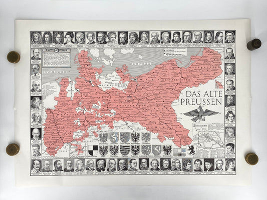 Landkarte "Das alte Preußen", 1981