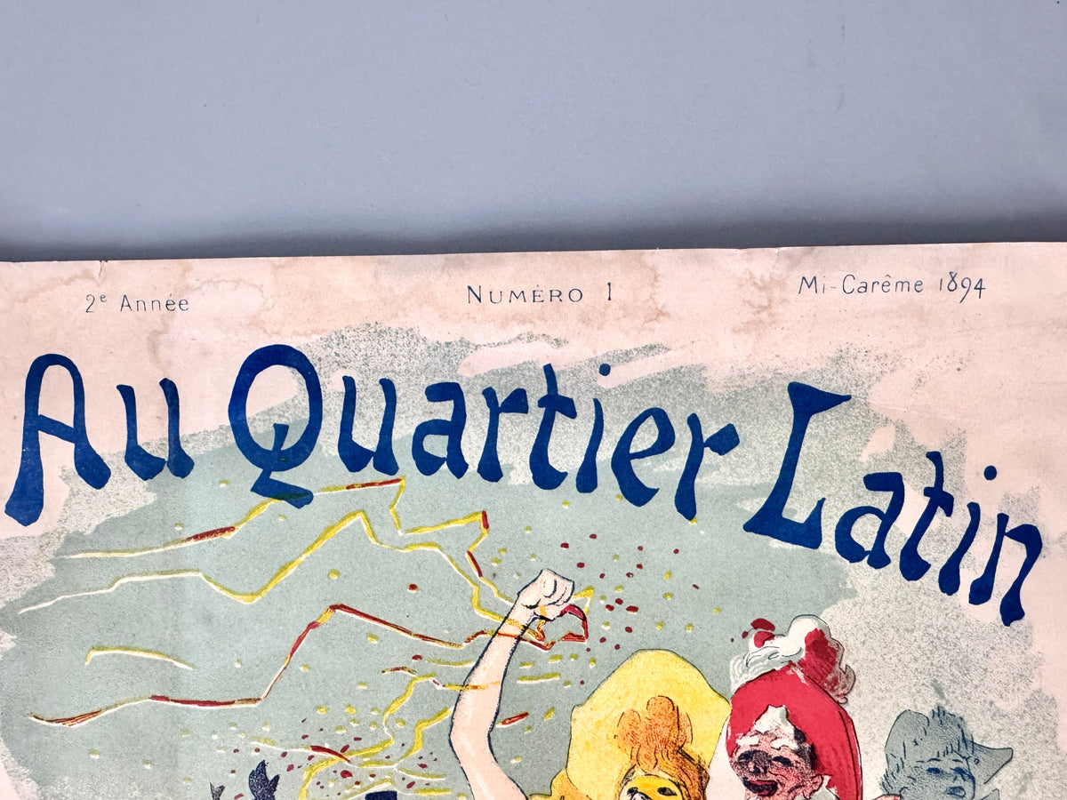 Au Quartier Latin. Magazin von 1884, Mit Cover-Litographie