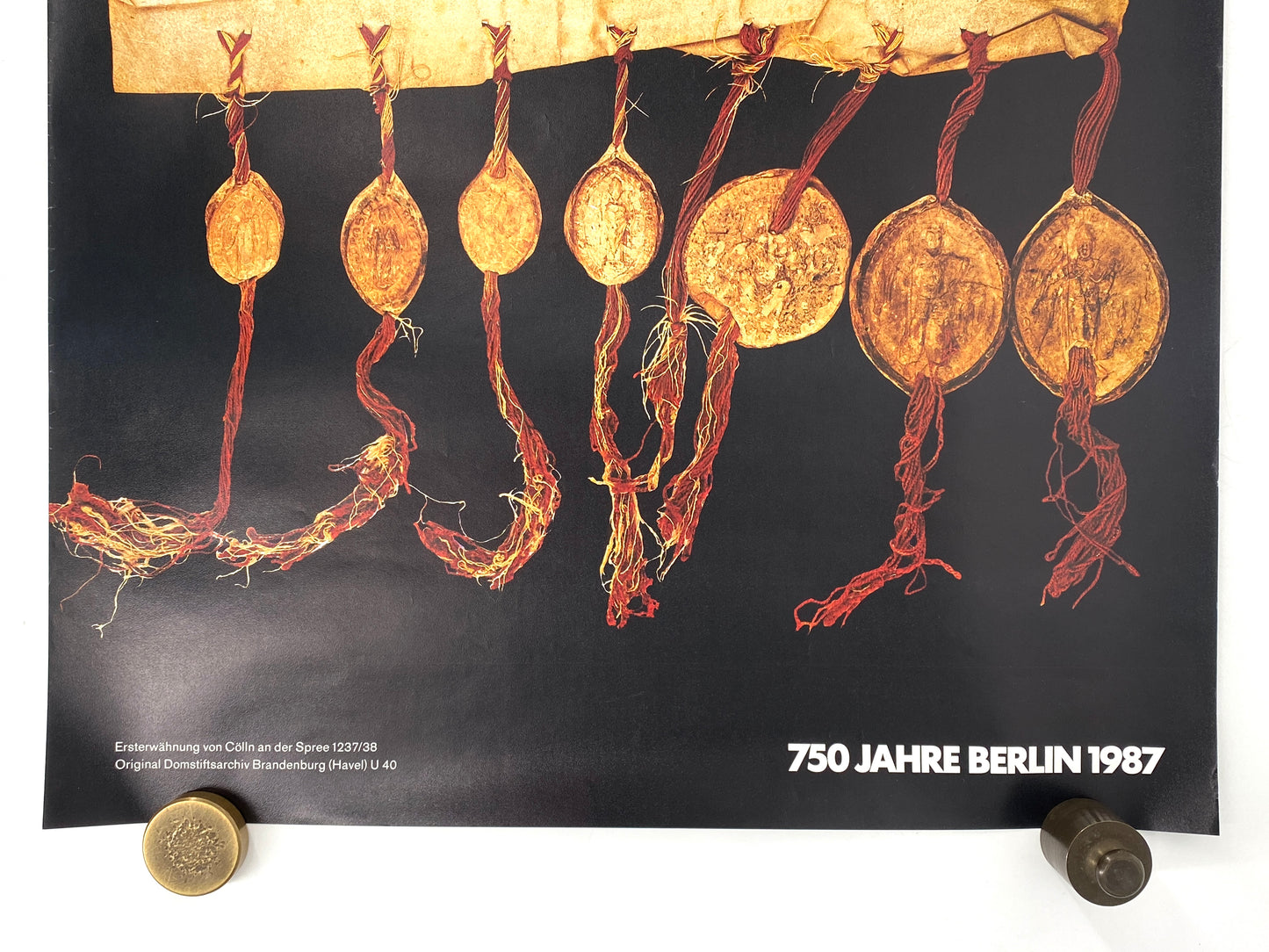 Plakat "750 Jahre Berlin", die erste urkundliche Erwähnung von Berlin, 1987