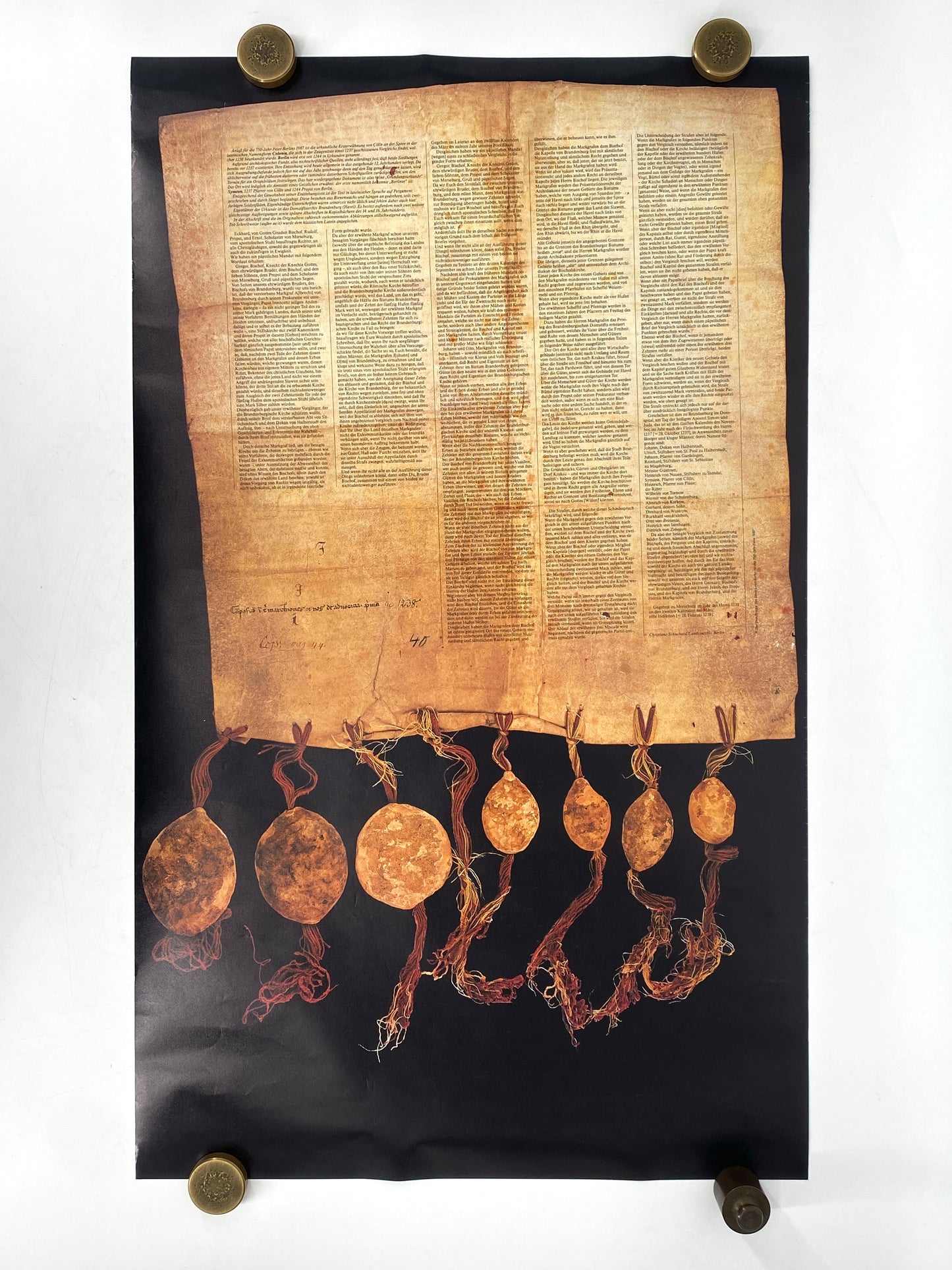 Plakat "750 Jahre Berlin", die erste urkundliche Erwähnung von Berlin, 1987