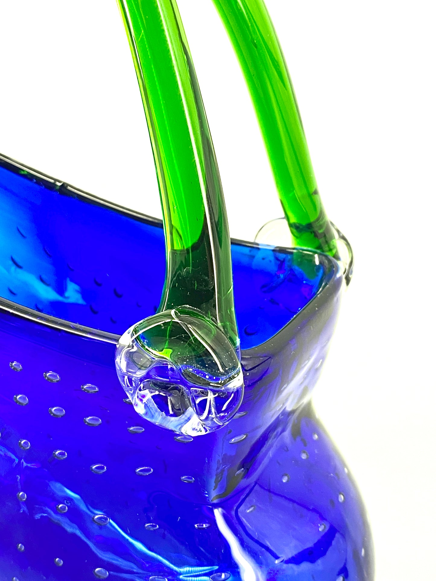 Murano Aufbewahrung bzw. Glasvase. Handtasche, Erdbeer.