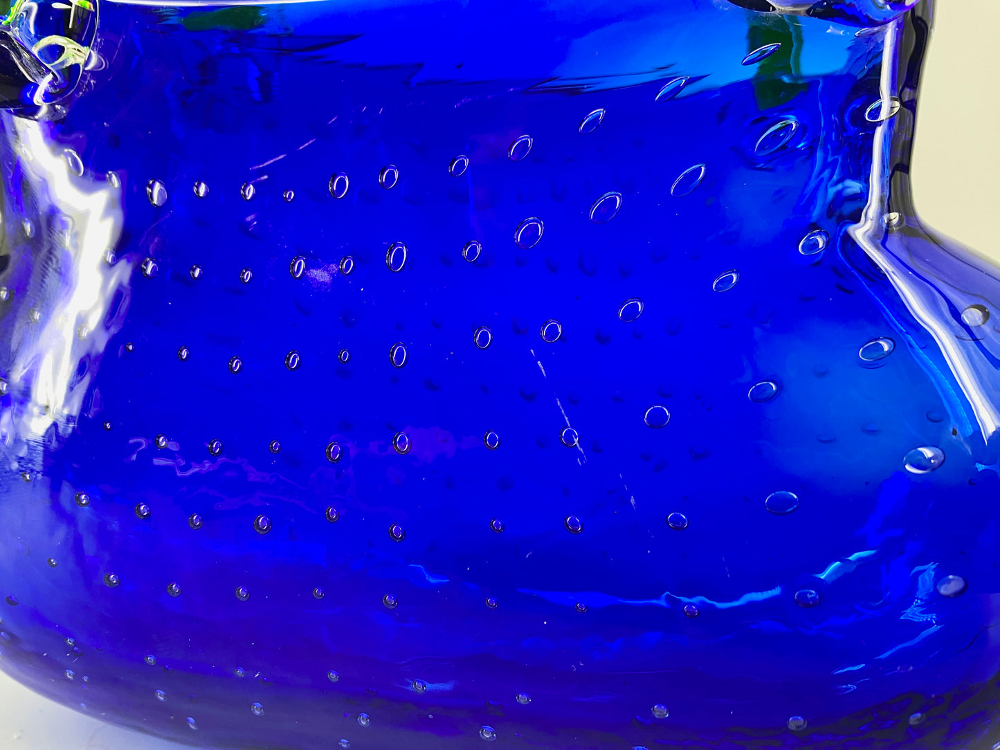 Murano Aufbewahrung bzw. Glasvase. Handtasche, Erdbeer.