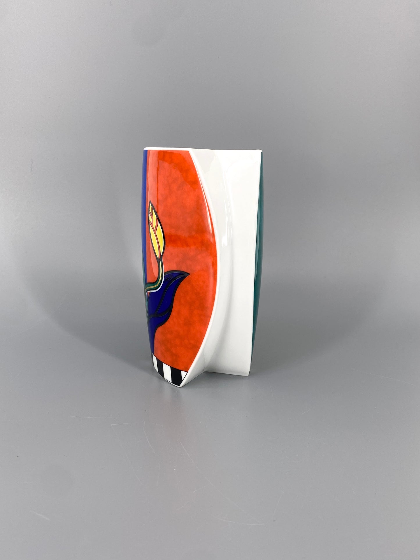 Florale Porzellan Vase von Rosenthal, Deutschland, 1980er