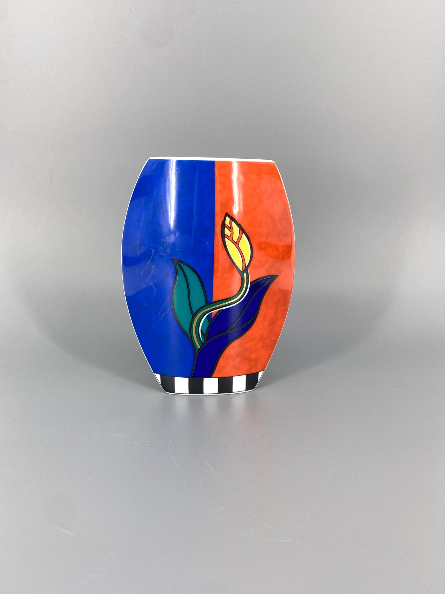 Florale Porzellan Vase von Rosenthal, Deutschland, 1980er