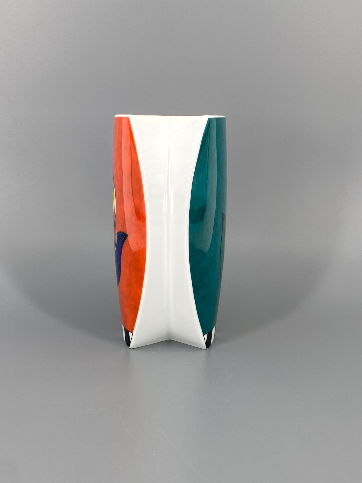 Florale Porzellan Vase von Rosenthal, Deutschland, 1980er