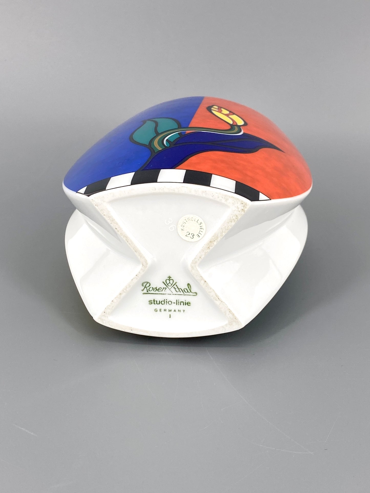 Florale Porzellan Vase von Rosenthal, Deutschland, 1980er