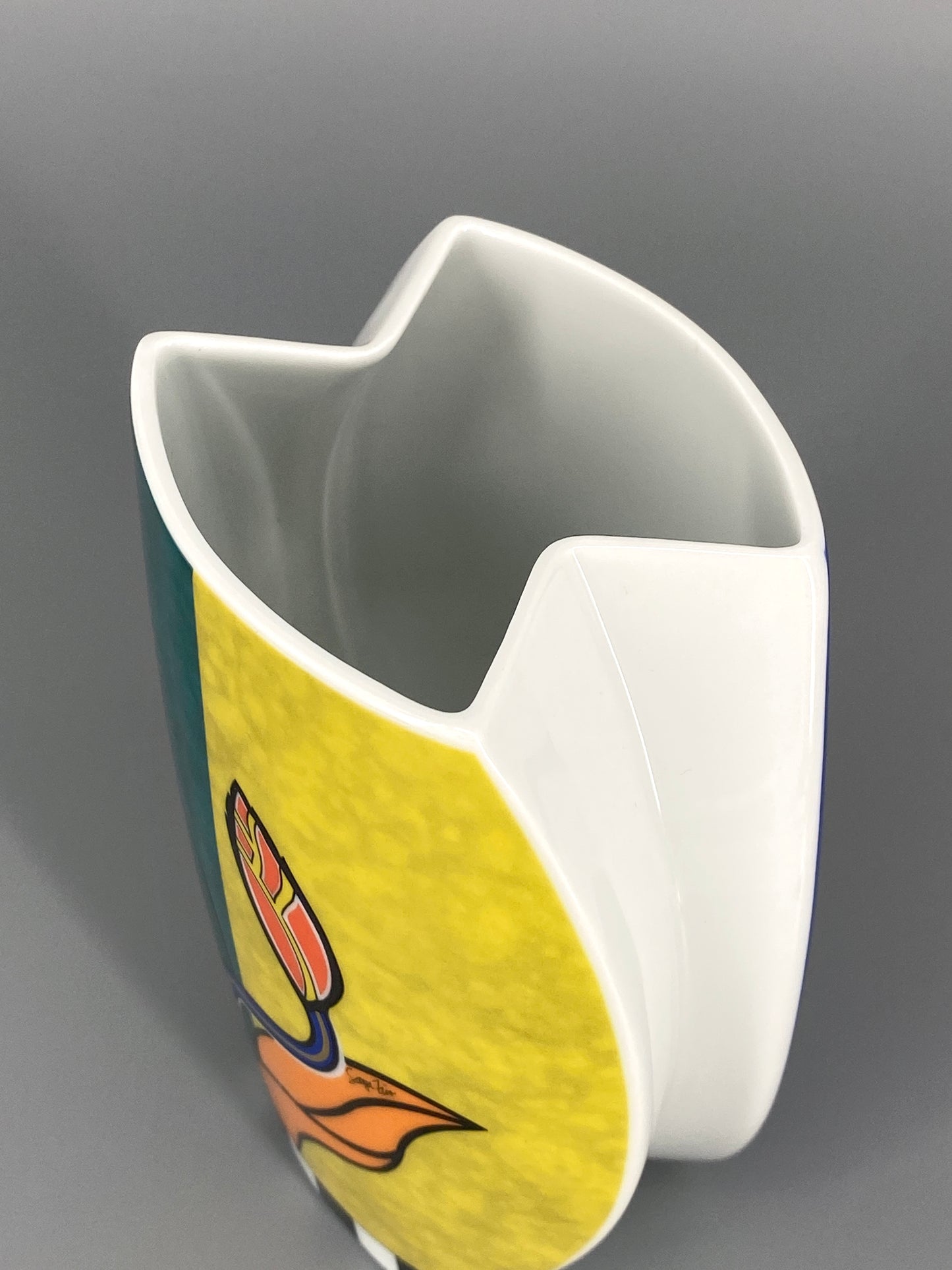 Florale Porzellan Vase von Rosenthal, Deutschland, 1980er