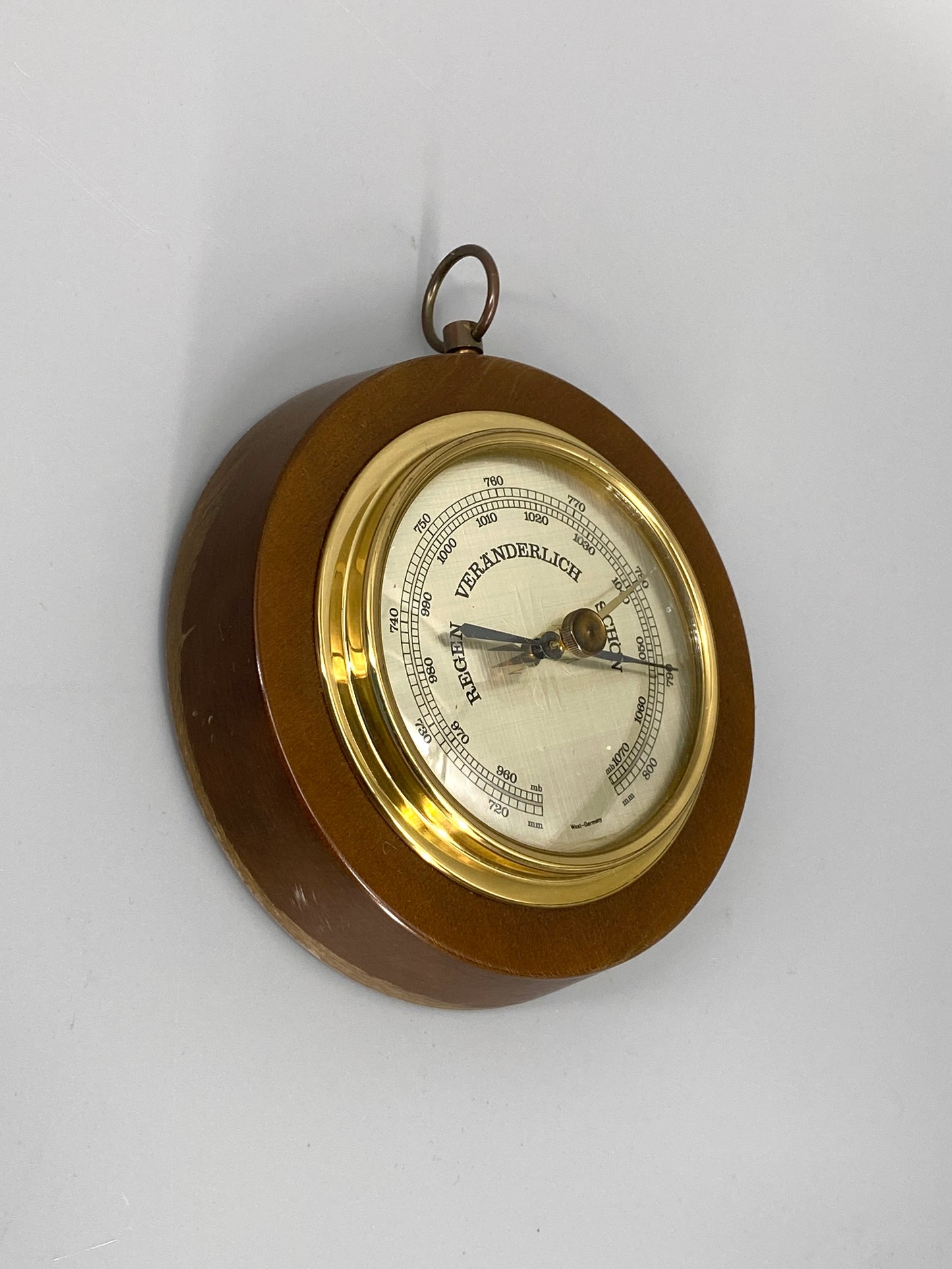 Wandbarometer Luftdruck, Aneroid-Barometer, West-Germany