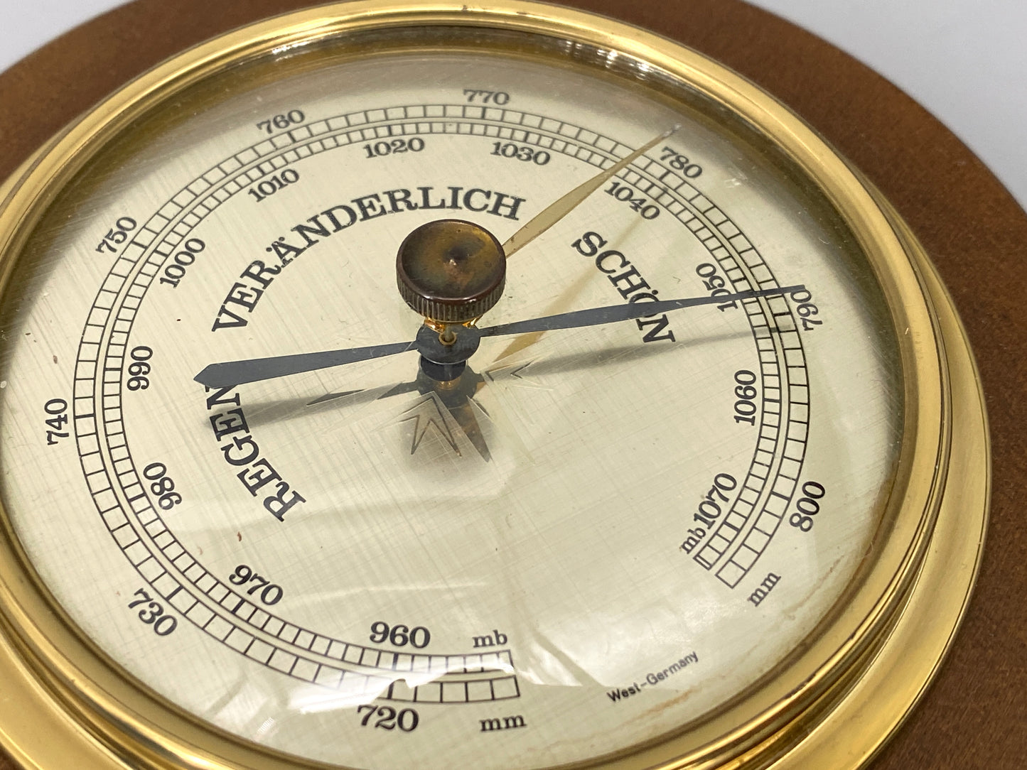 Wandbarometer Luftdruck, Aneroid-Barometer, West-Germany