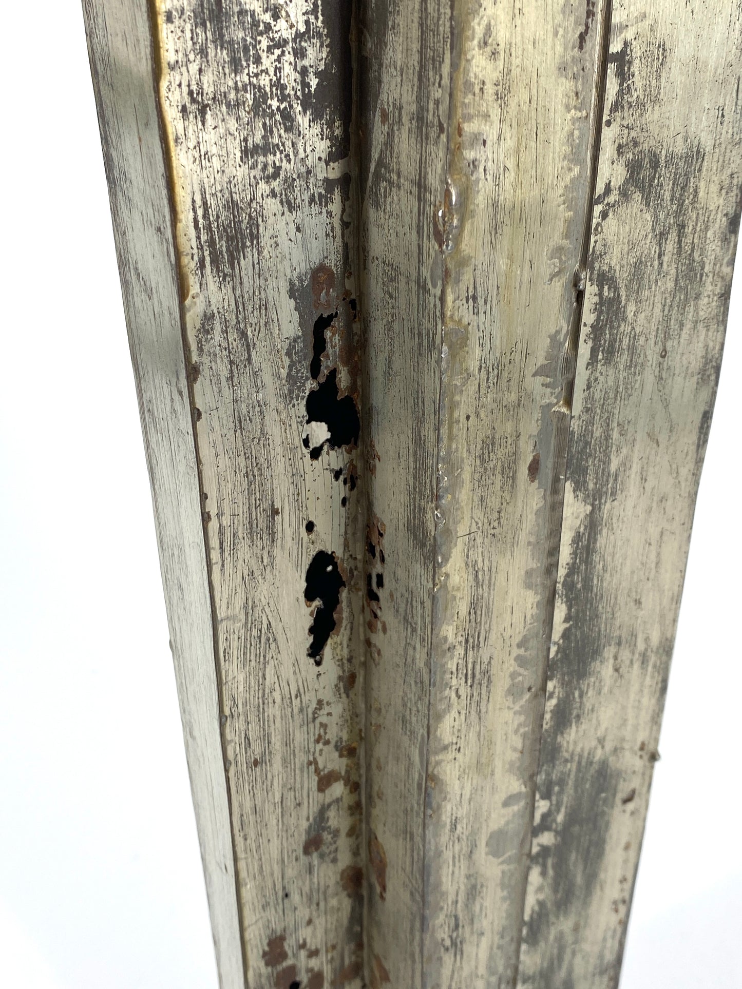 Brutalistische Skulptur aus Stahlblech eines unbekannten Künstlers