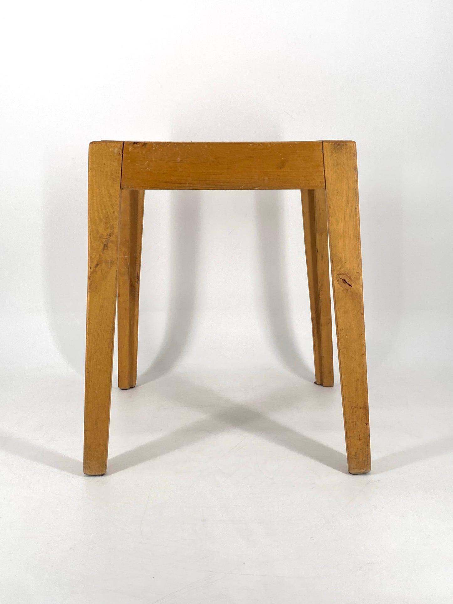 Mid Century Holz Hocker oder Beistelltisch, 1960er