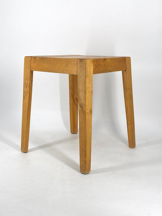 Mid Century Holz Hocker oder Beistelltisch, 1960er