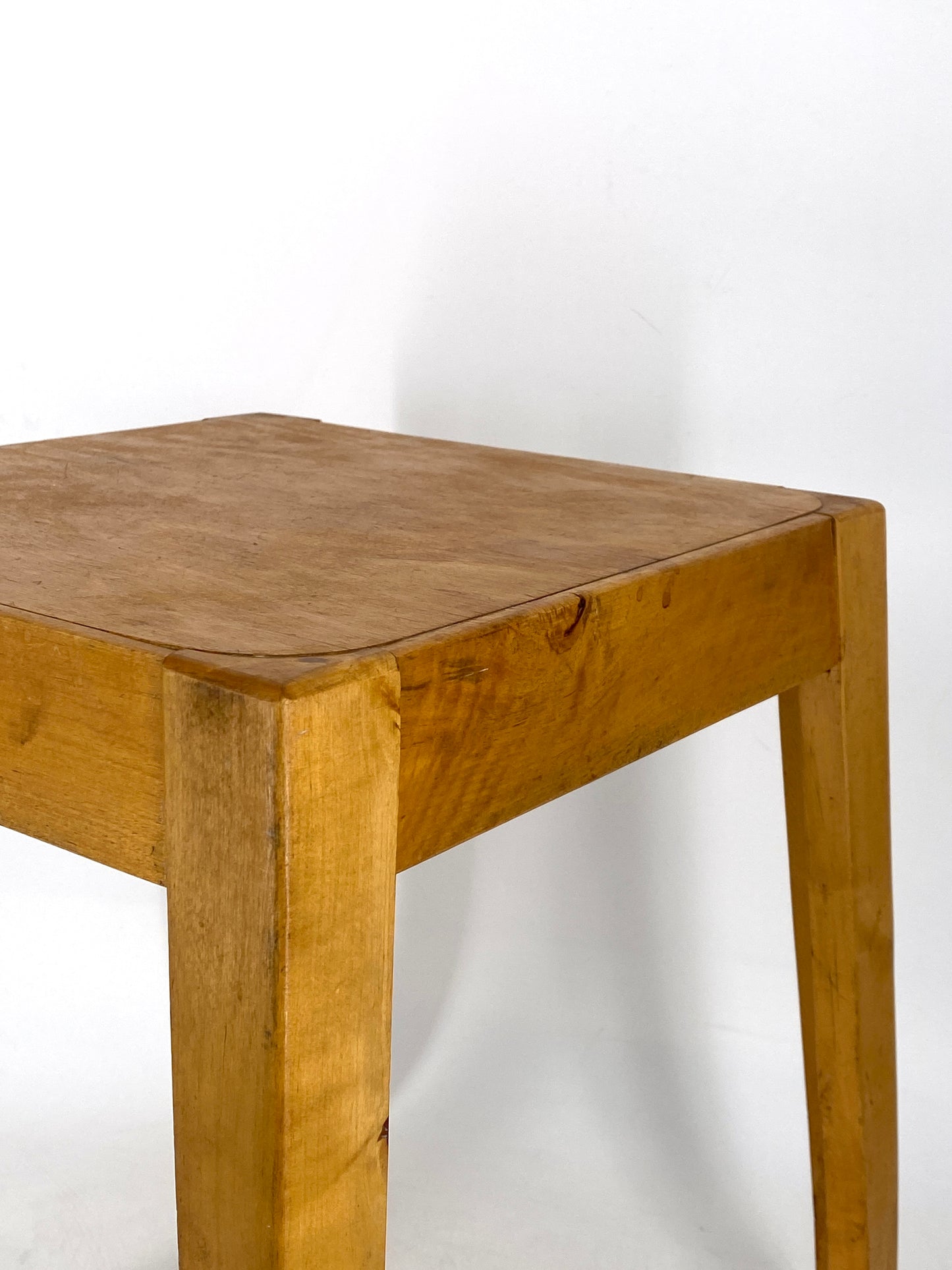 Mid Century Holz Hocker oder Beistelltisch, 1960er