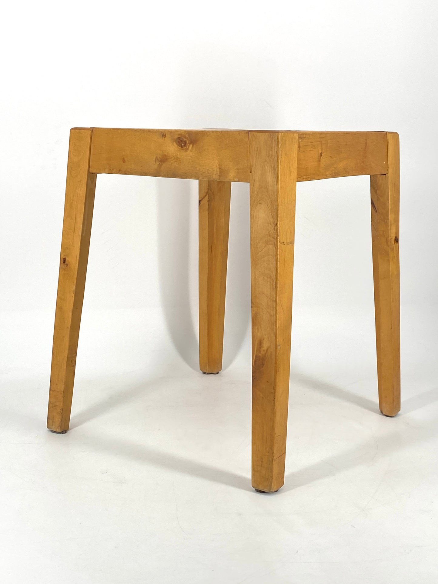 Mid Century Holz Hocker oder Beistelltisch, 1960er